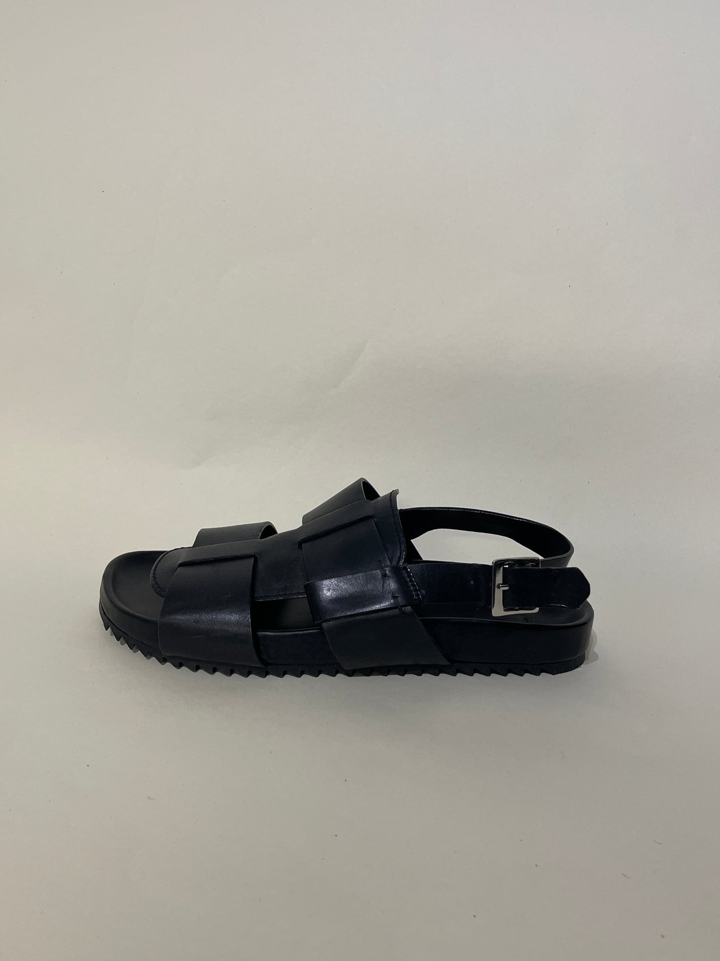 Grenson Black Leather Slingback Sandals 8 M / 9.5 W