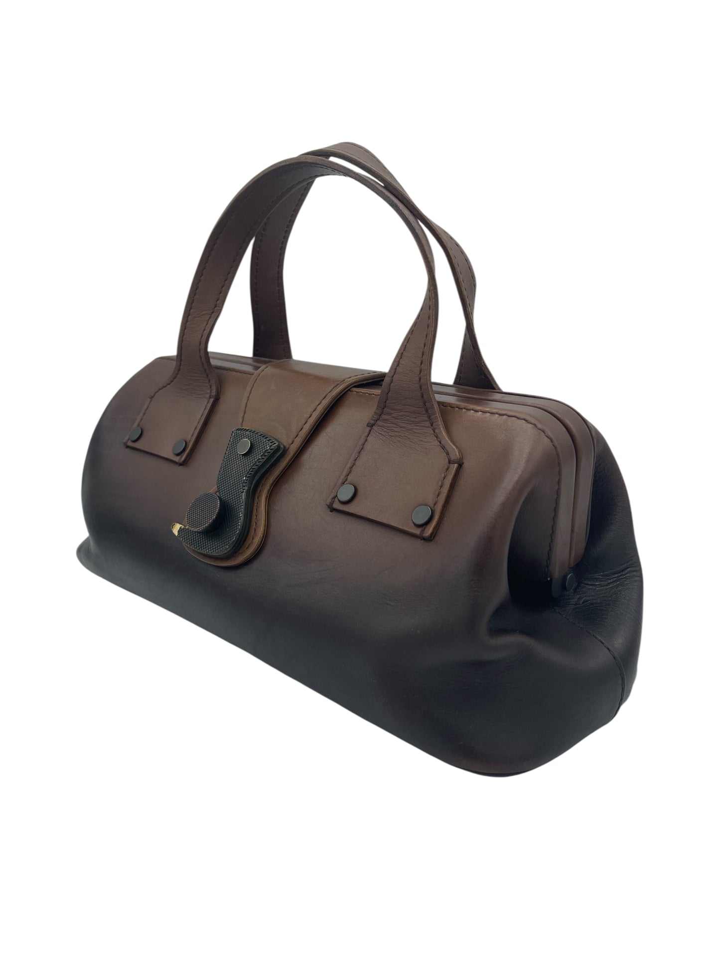 Gucci Gradient Brown Leather Doctor Bag