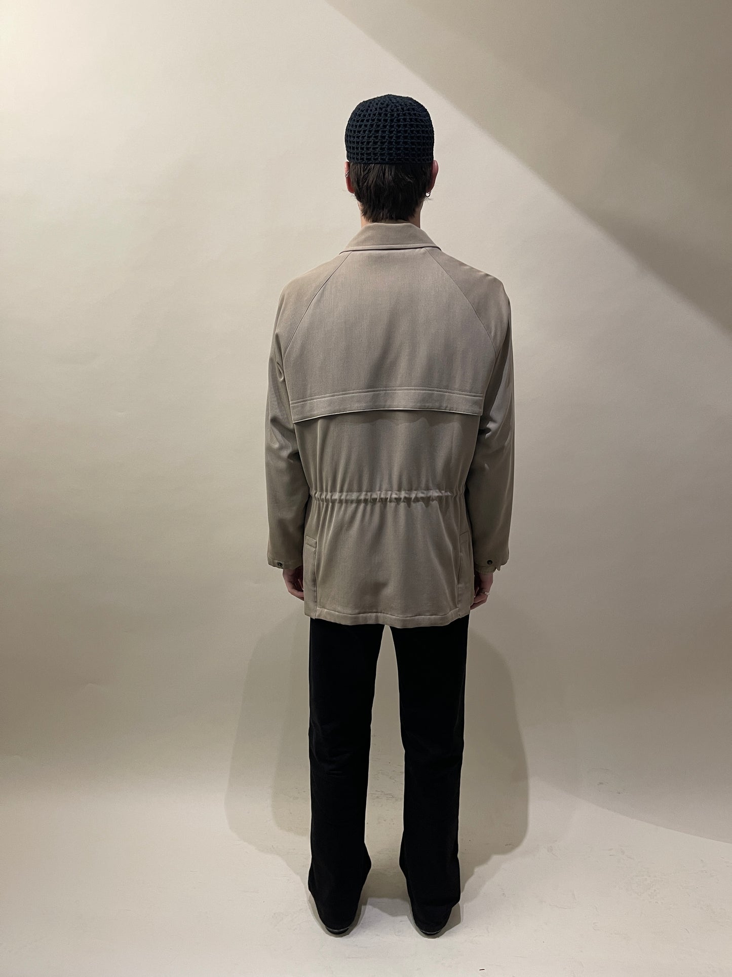 Loro Piana Tan Wool Cotton Storm System Short Coat Small - S