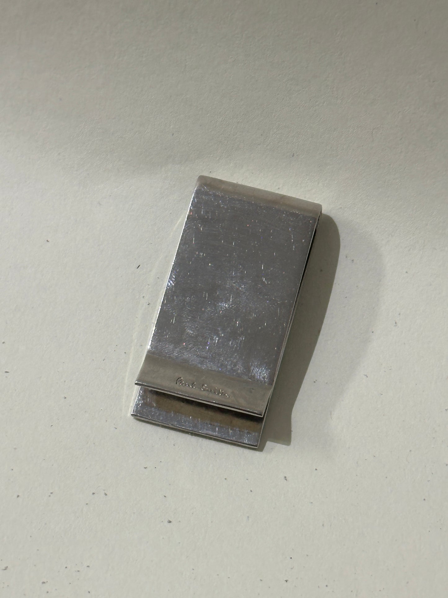 Paul Smith Silver & Multicolour Diamond Pattern Money Clip