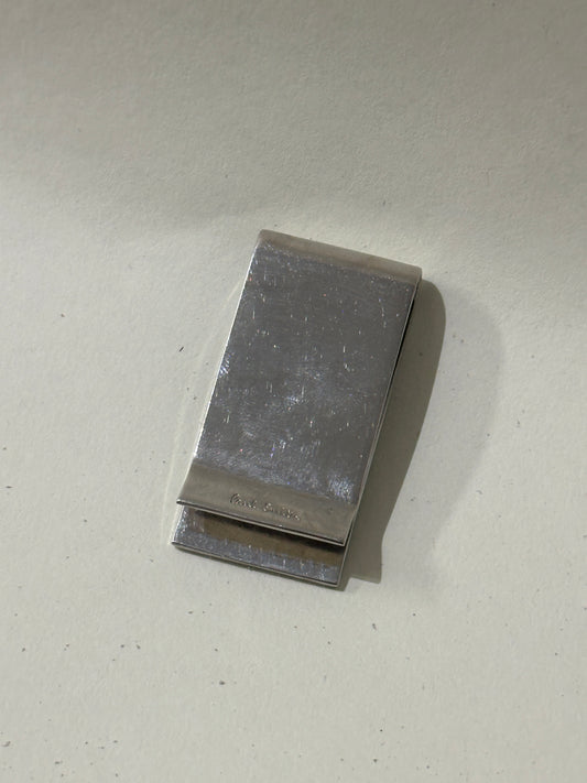 Paul Smith Silver & Multicolour Diamond Pattern Money Clip