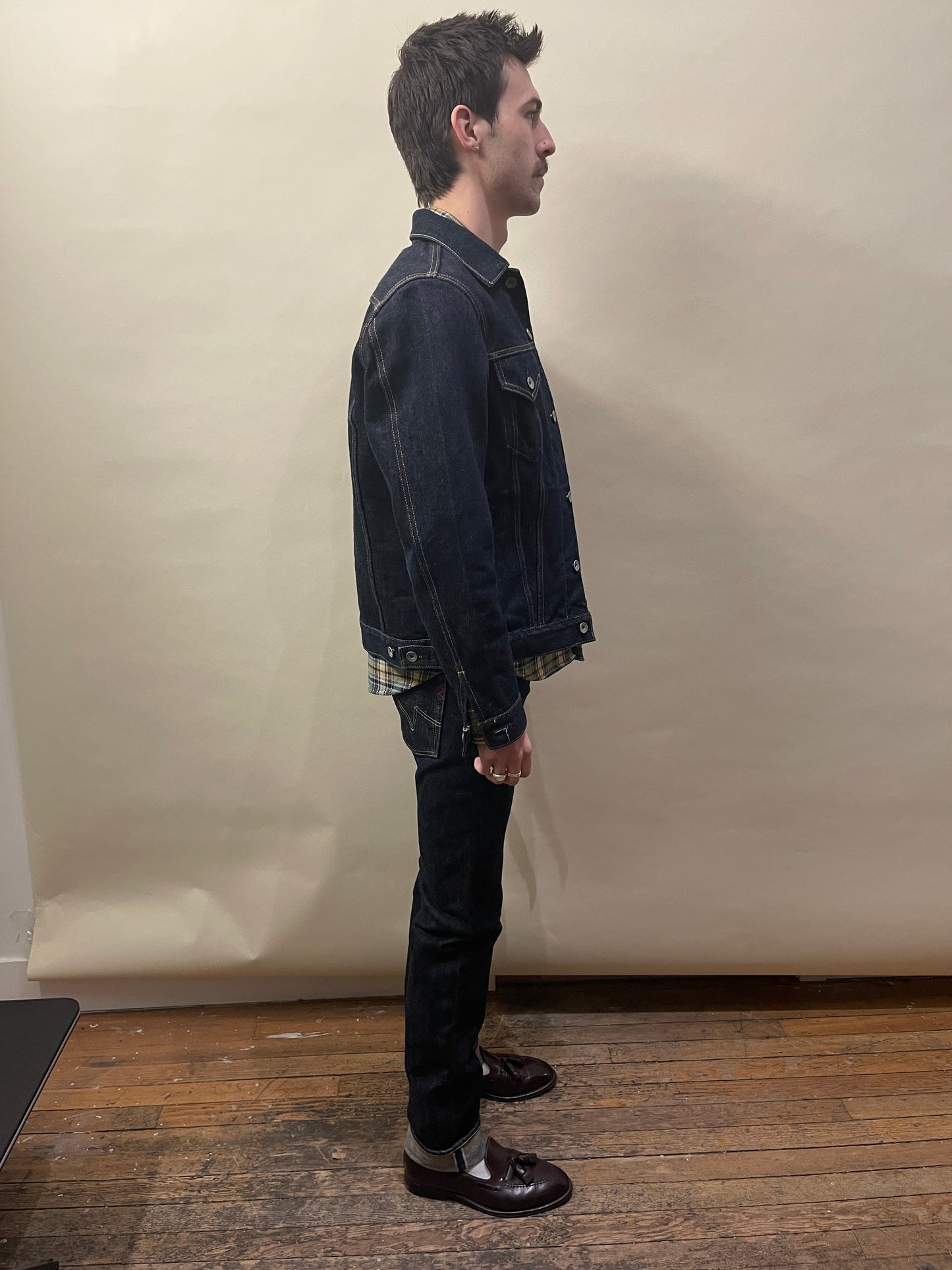 Iron Heart Indigo 666S-21 21oz Slim Straight Selvedge Jeans 30