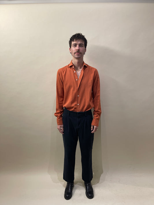 Eton Burnt Orange Light Cotton Dress Shirt 15.5