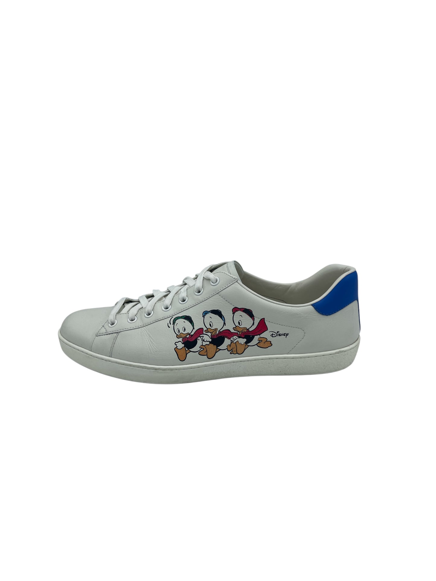 Gucci X Disney White Huey, Dewey, Louie Ace Sneakers 11.5 M / 13 W