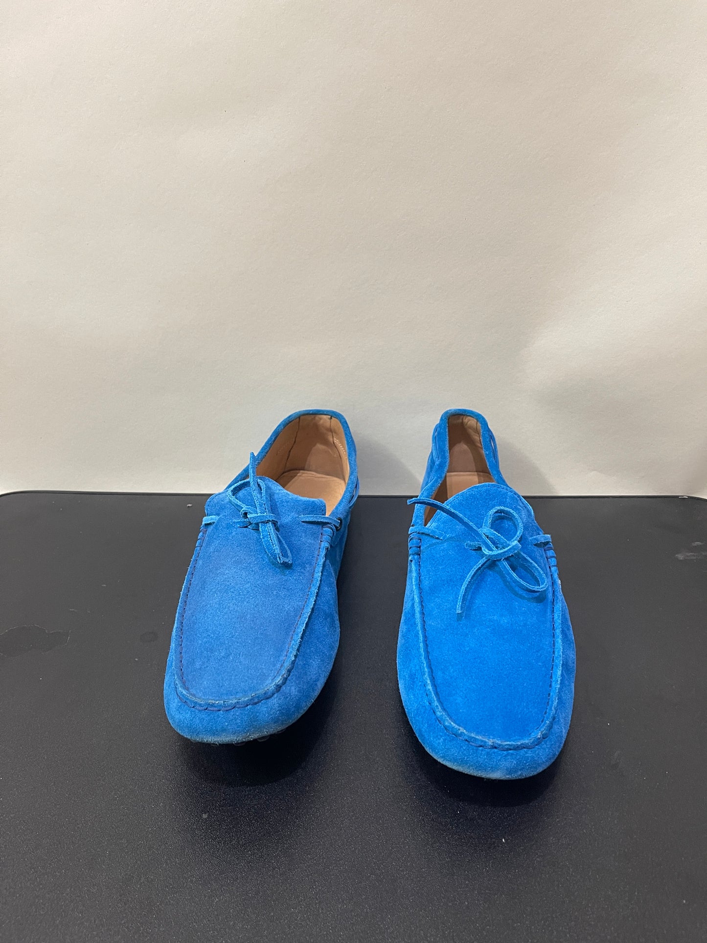 Tod's Cobalt Blue Suede Driving Loafers 12 M / 13.5 W