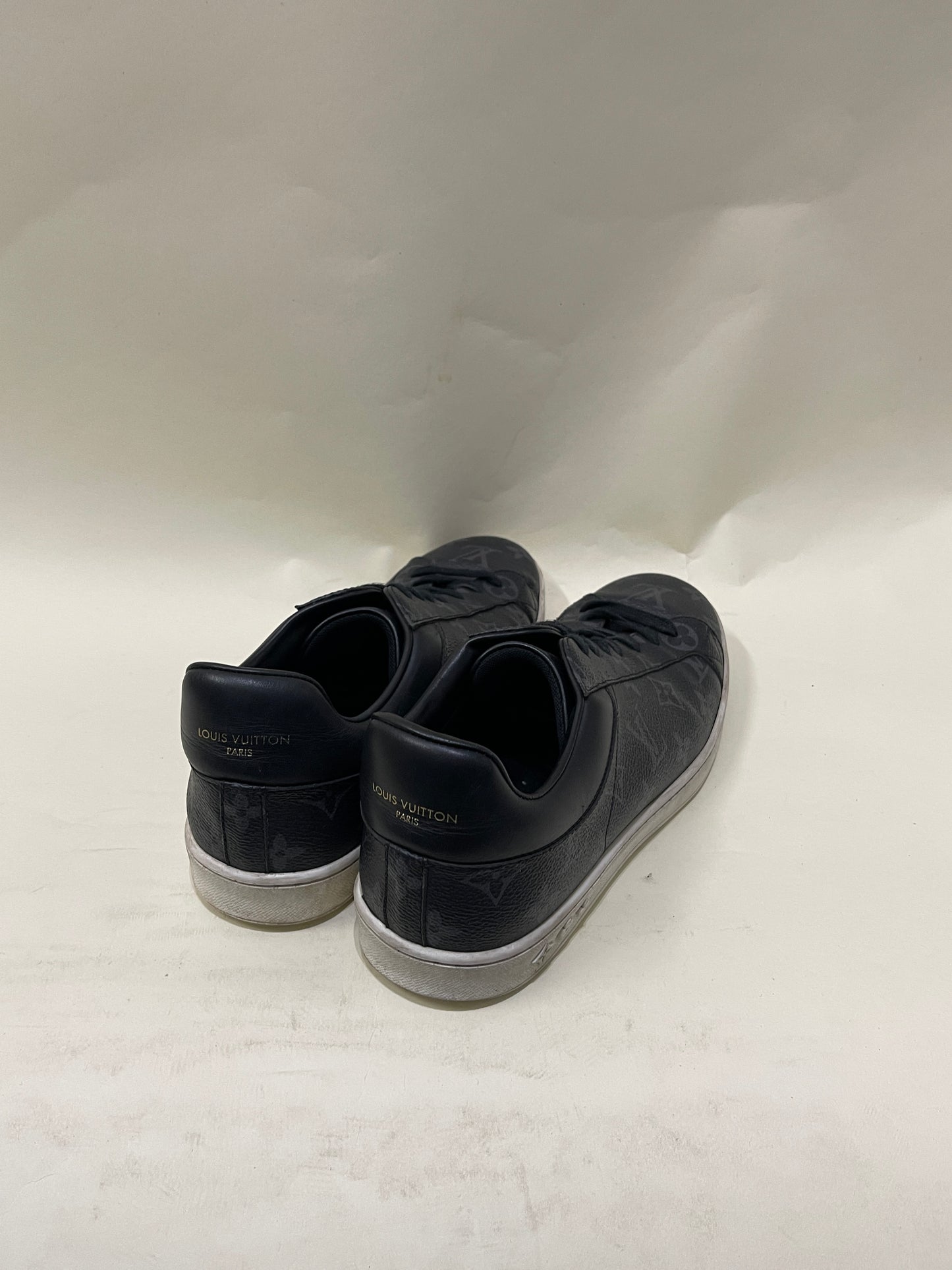 Louis Vuitton Black & Grey Monogram Eclipse Luxembourg Sneakers 9 M / 10.5 W