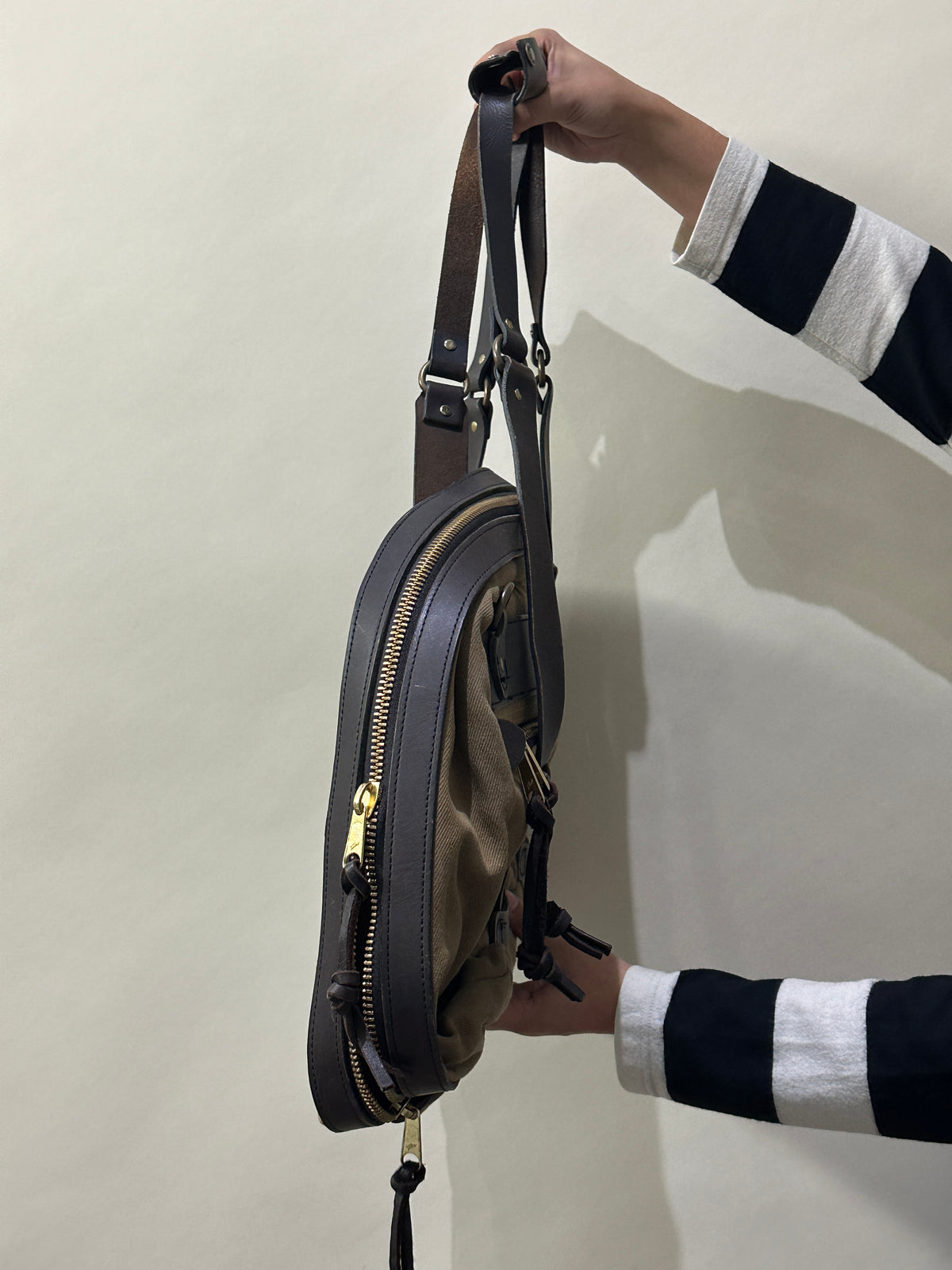 Filson Tan Rugged Twill Pullman Bag