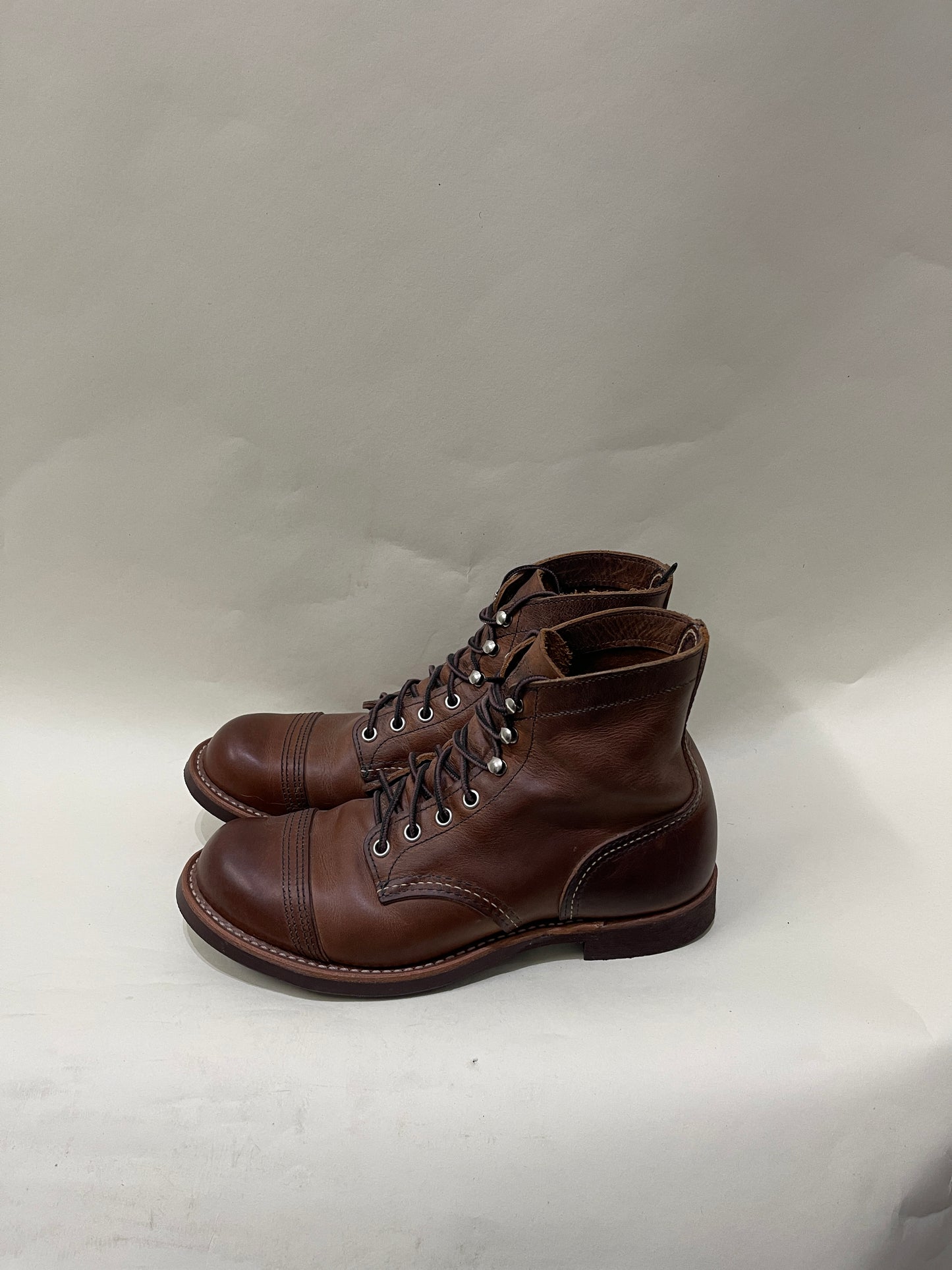 Red Wing Shoes Brown Leather Cap Toe Iron Ranger 8 M / 9.5 W