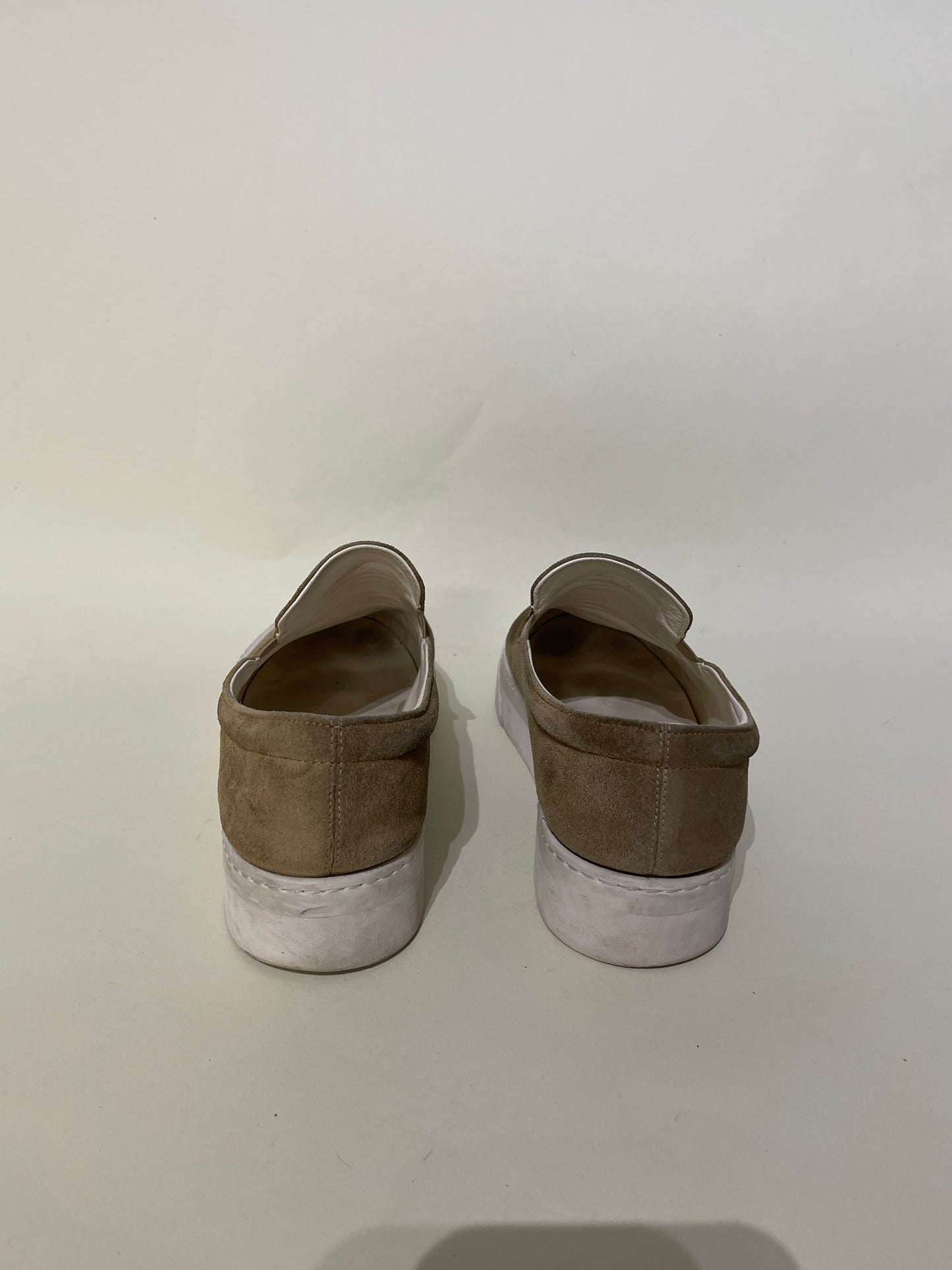 The Row Dark Tan Suede Slip On Sneakers 8.5 M / 10 W