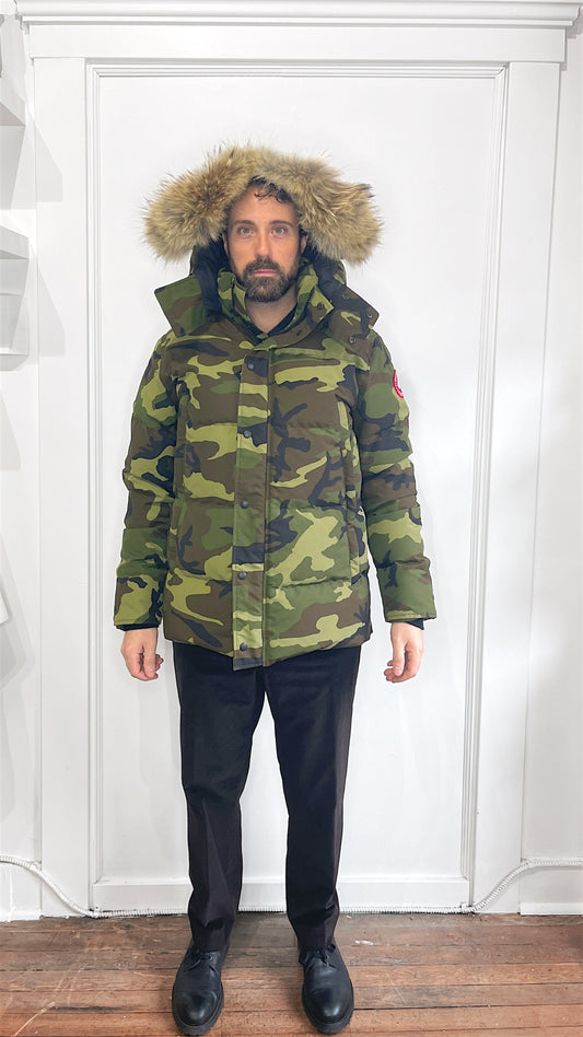 Canada Goose Green Camo Wyndham Parka Extra Large