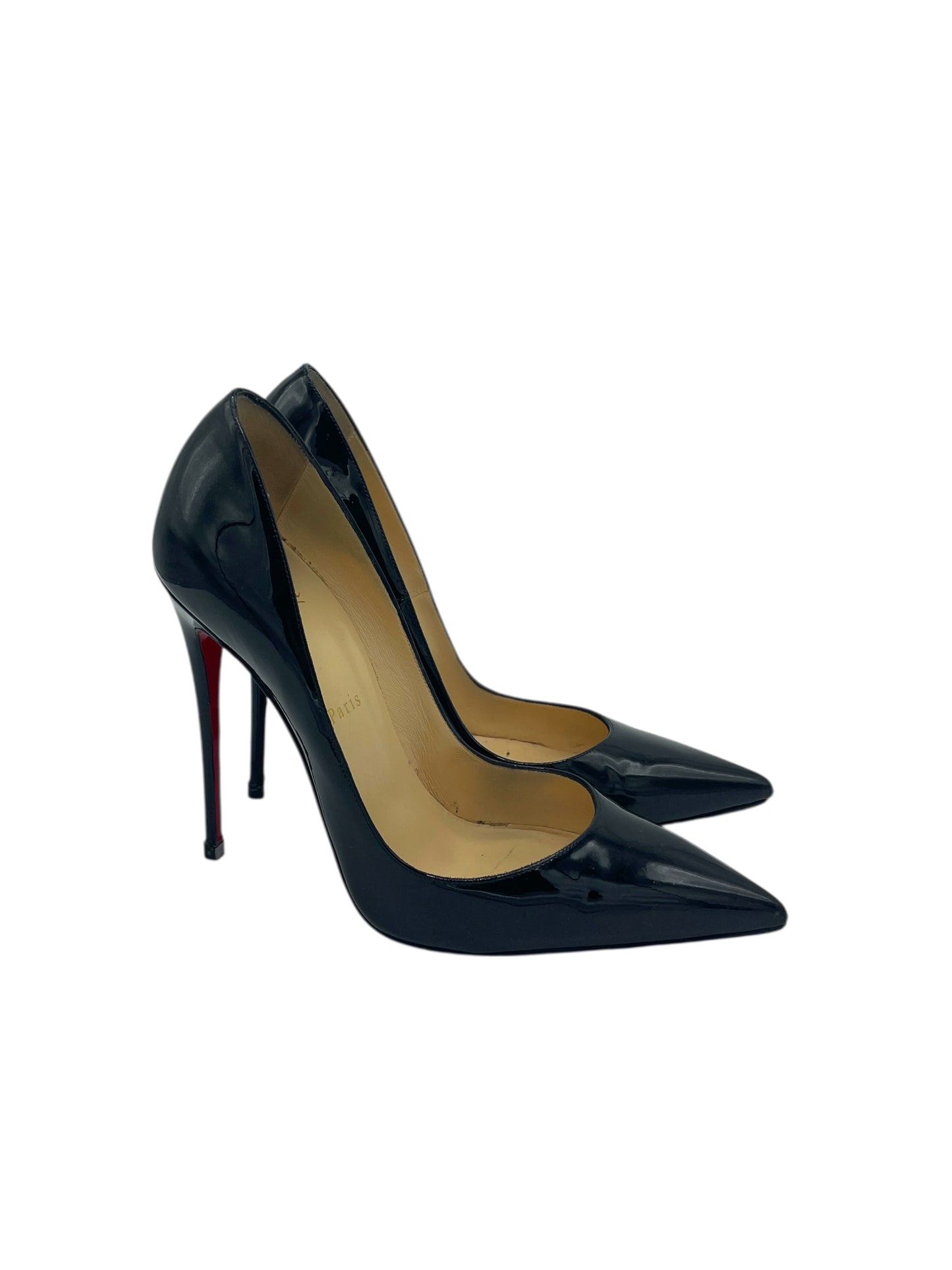 Christian Louboutin Black Patent Leather So Kate Pumps 8.5 M / 10 W
