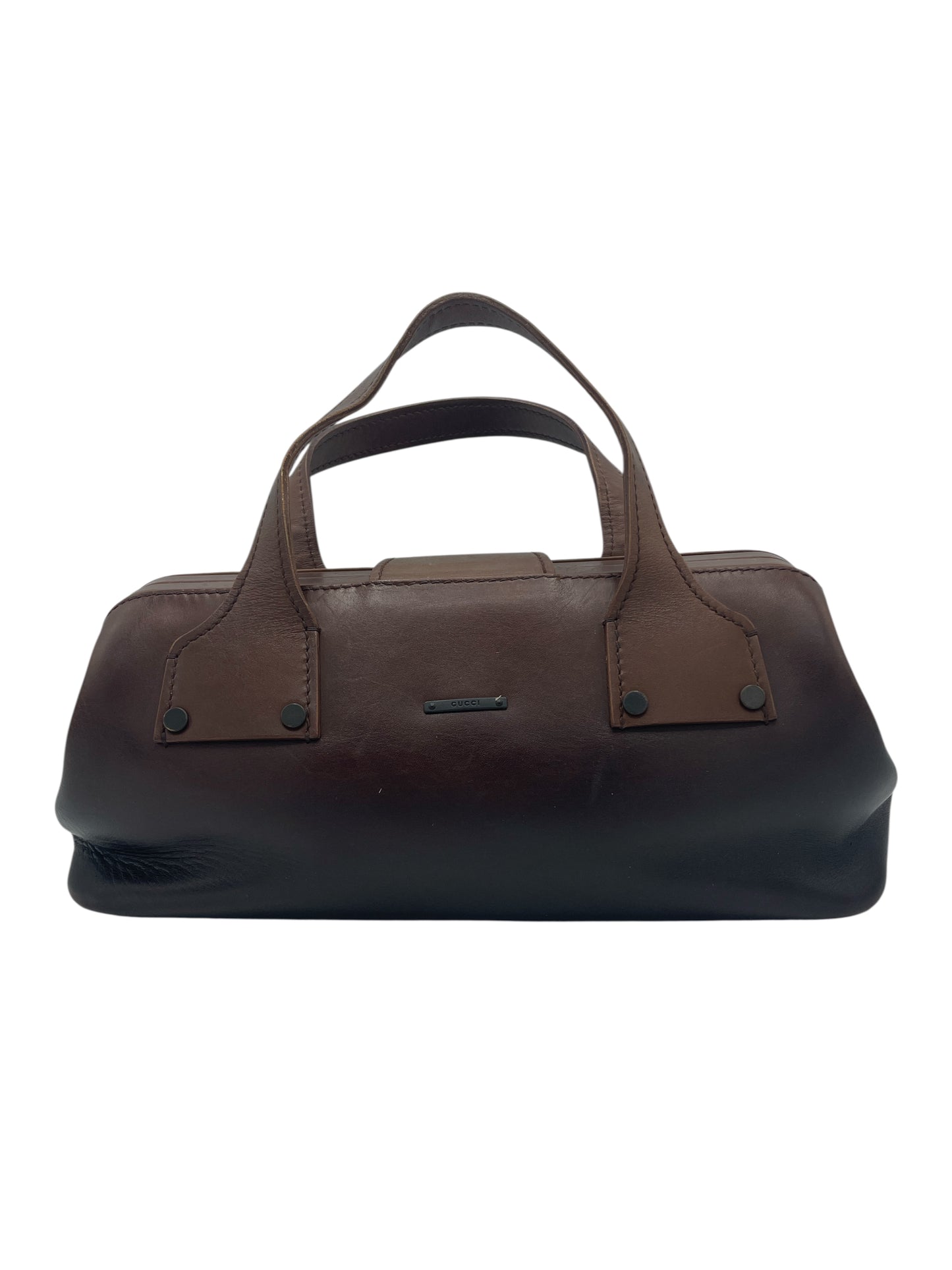 Gucci Gradient Brown Leather Doctor Bag