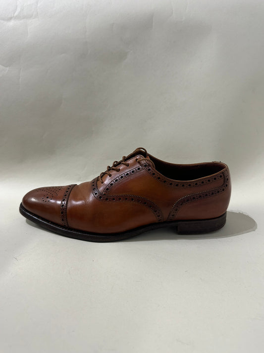 Crockett & Jones Dark Brown Leather Savile Monk Strap Shoes 9.5 M / 11 W