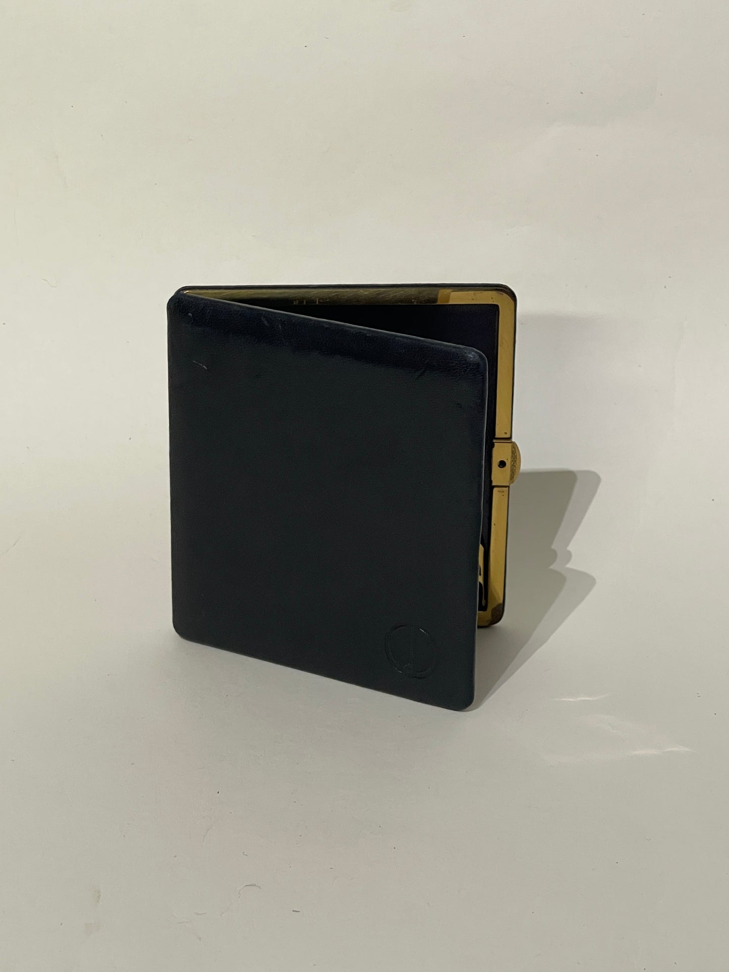 Dunhill Black Leather & Gold Cigarette Case