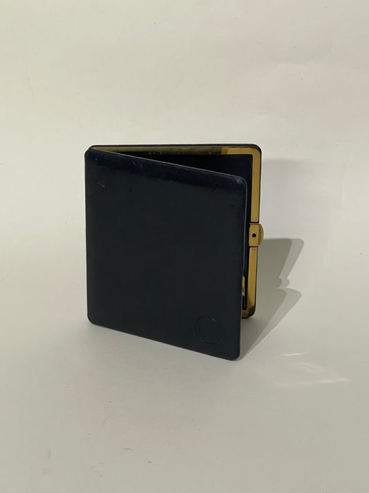 Dunhill Black Leather & Gold Cigarette Case