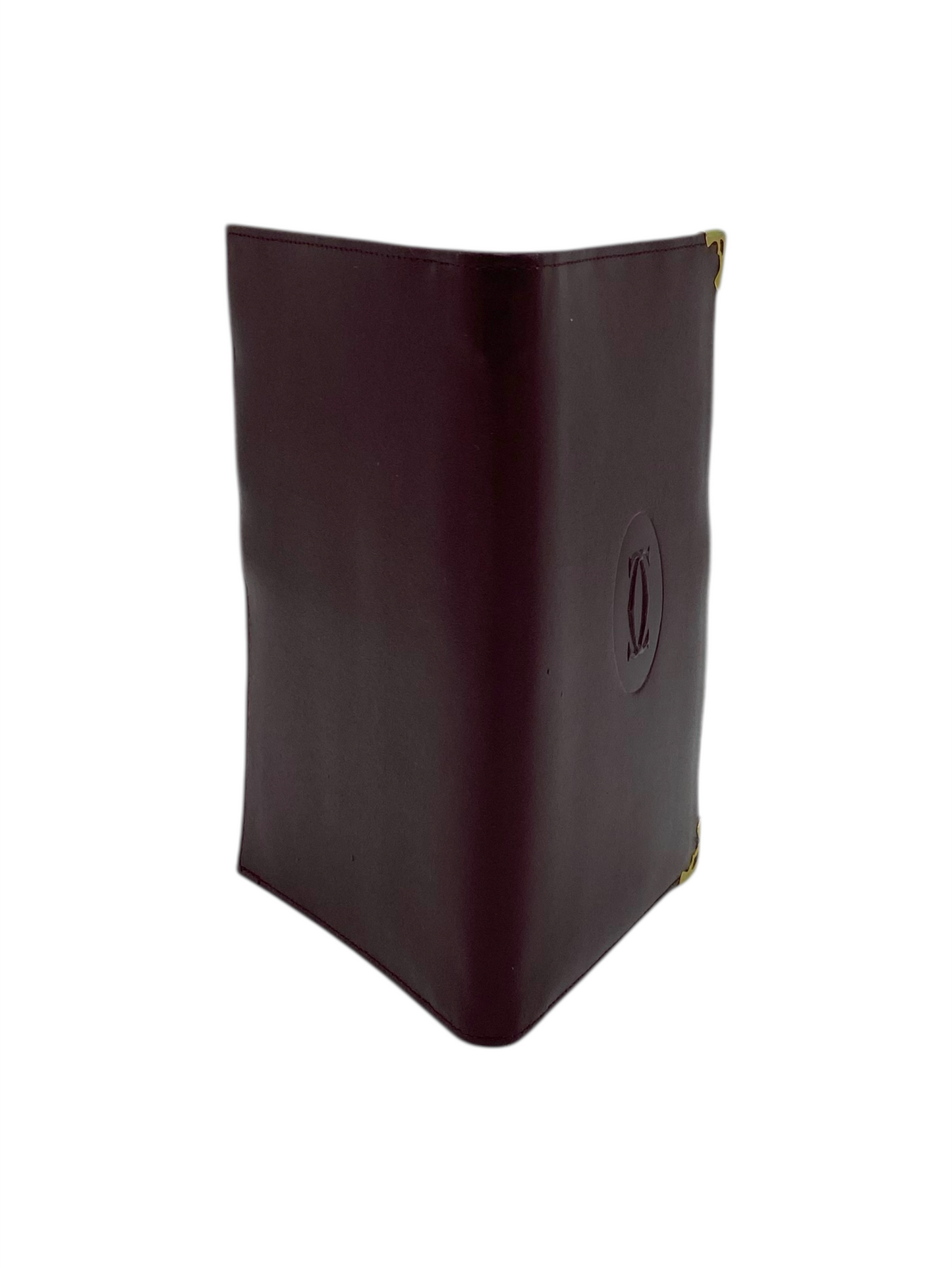 Cartier Burgundy Leather Passport Holder