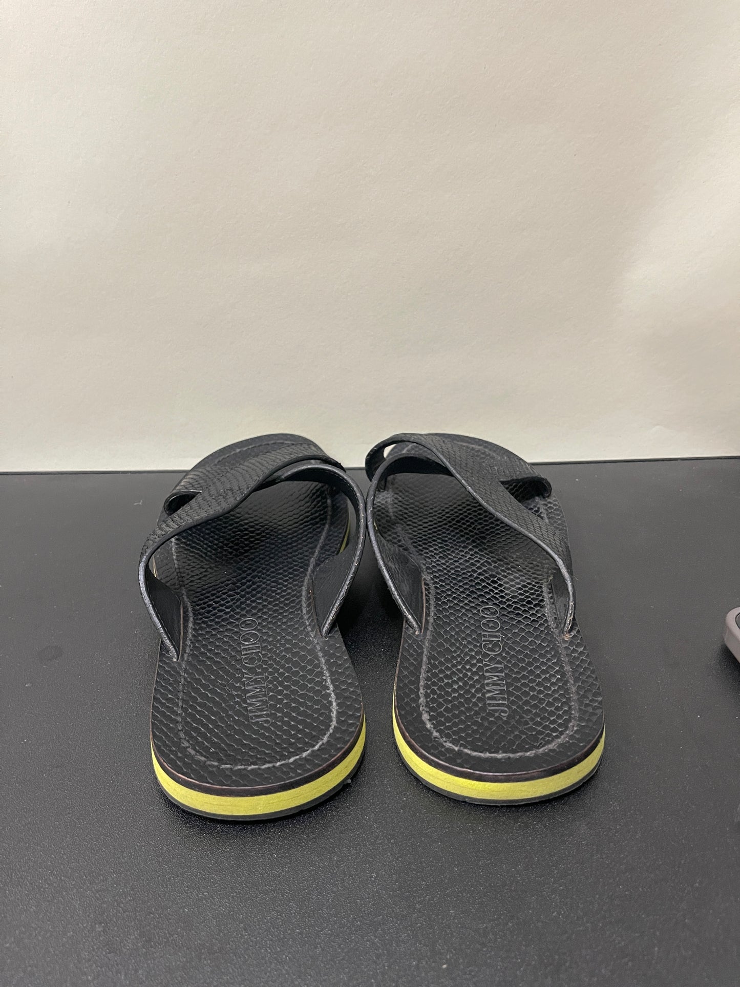Jimmy Choo Black & Yellow Sandal