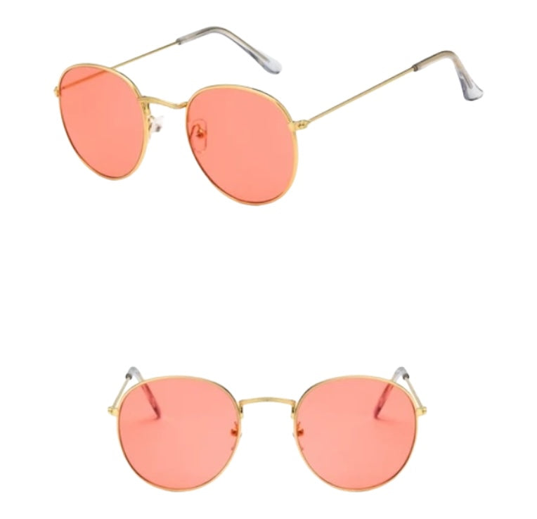 Wire Frame Circular Lens Sunglasses