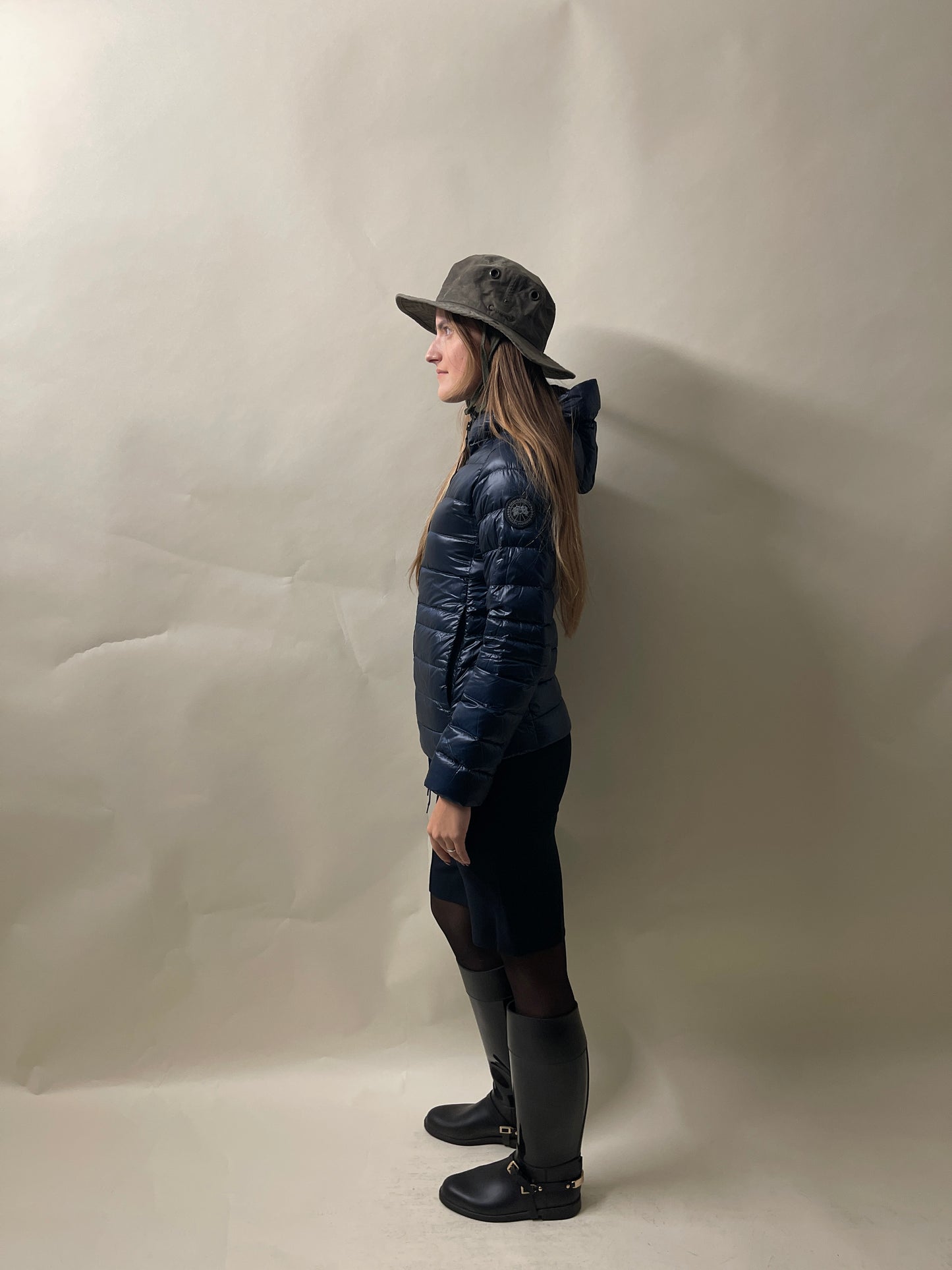 Canada Goose Black Label Navy Blue Cypress Hooded Jacket Small - S