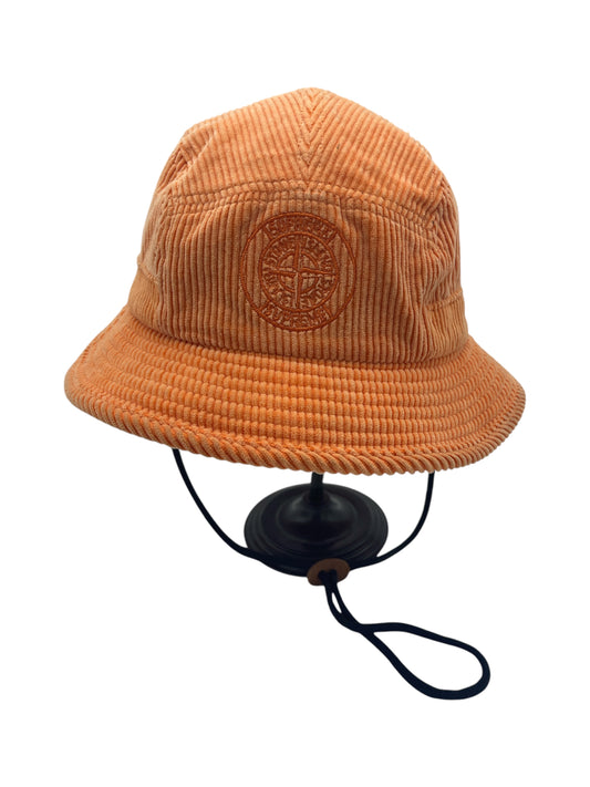 Supreme x Stone Island Orange Corduroy Crusher Bucket Hat