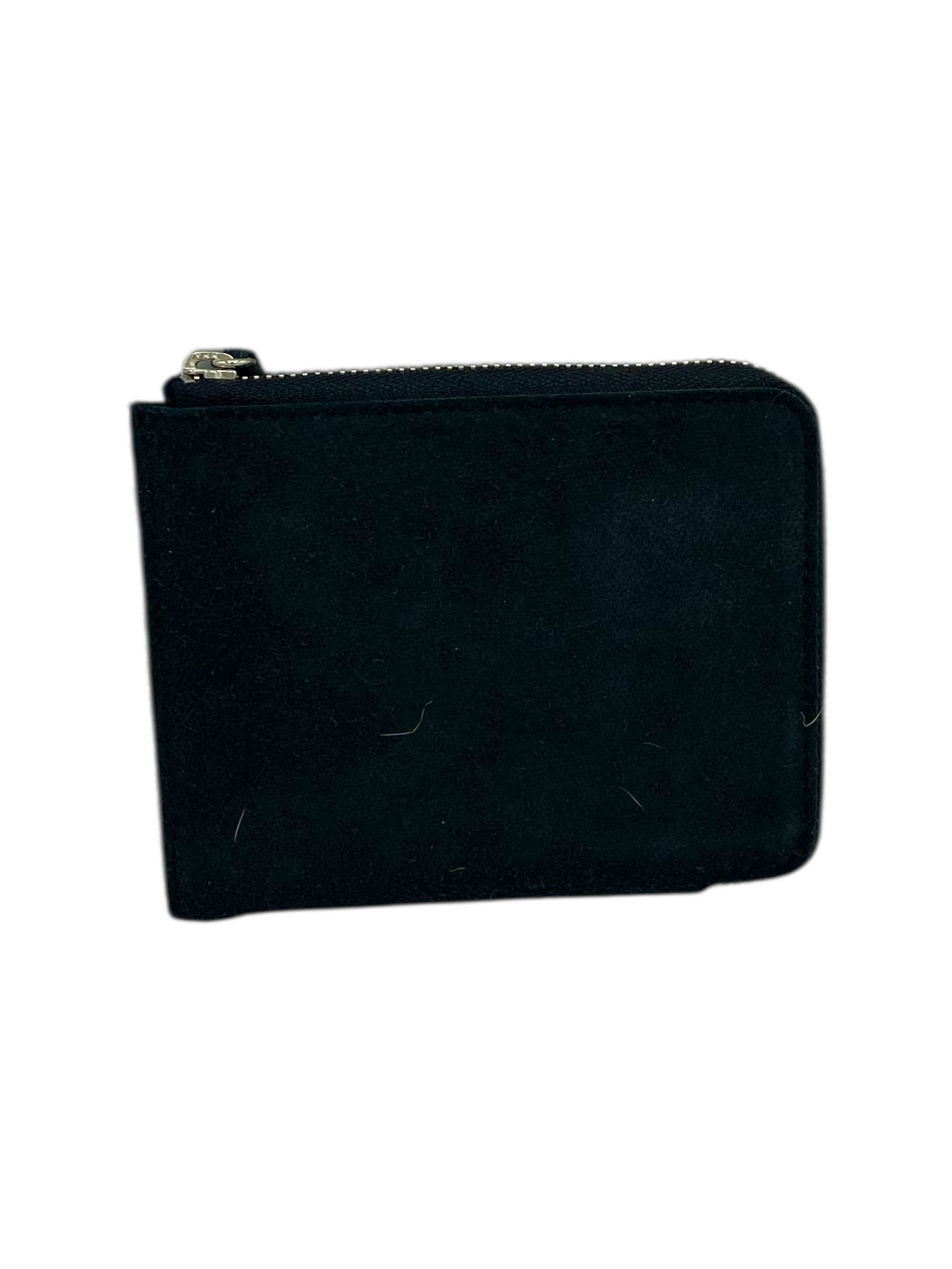 Hobo Black Cow Suede Zip Card Case