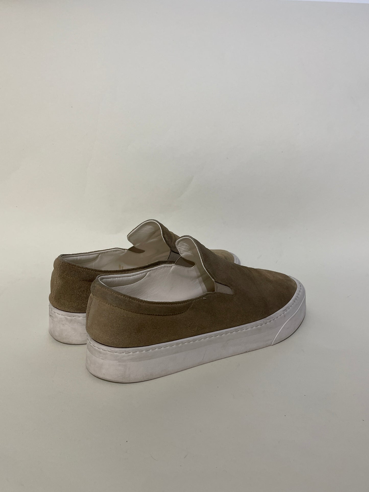 The Row Dark Tan Suede Slip On Sneakers 8.5 M / 10 W