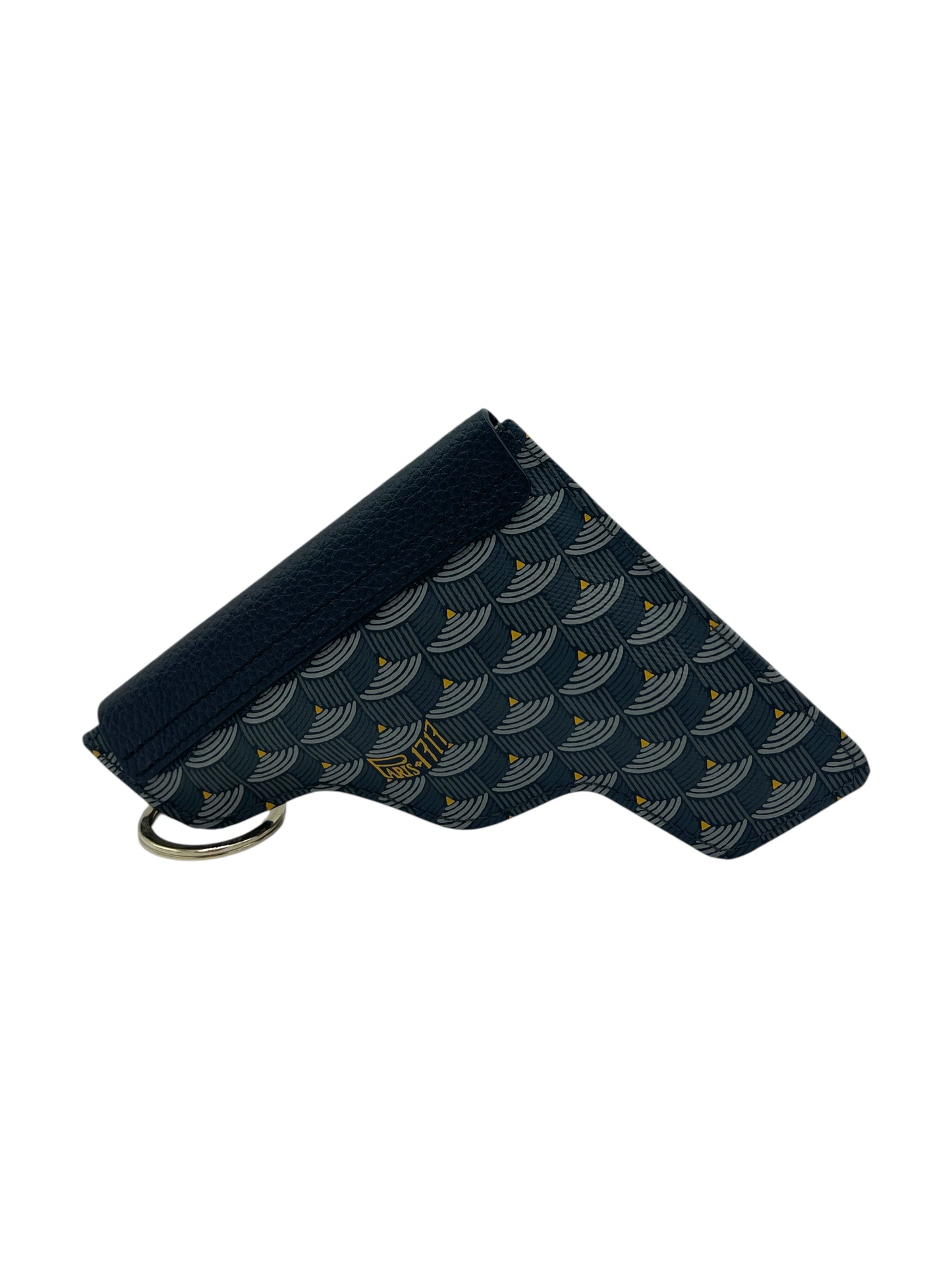 Fauré Le Page Black & Grey Monogram Calibre Pochette 22