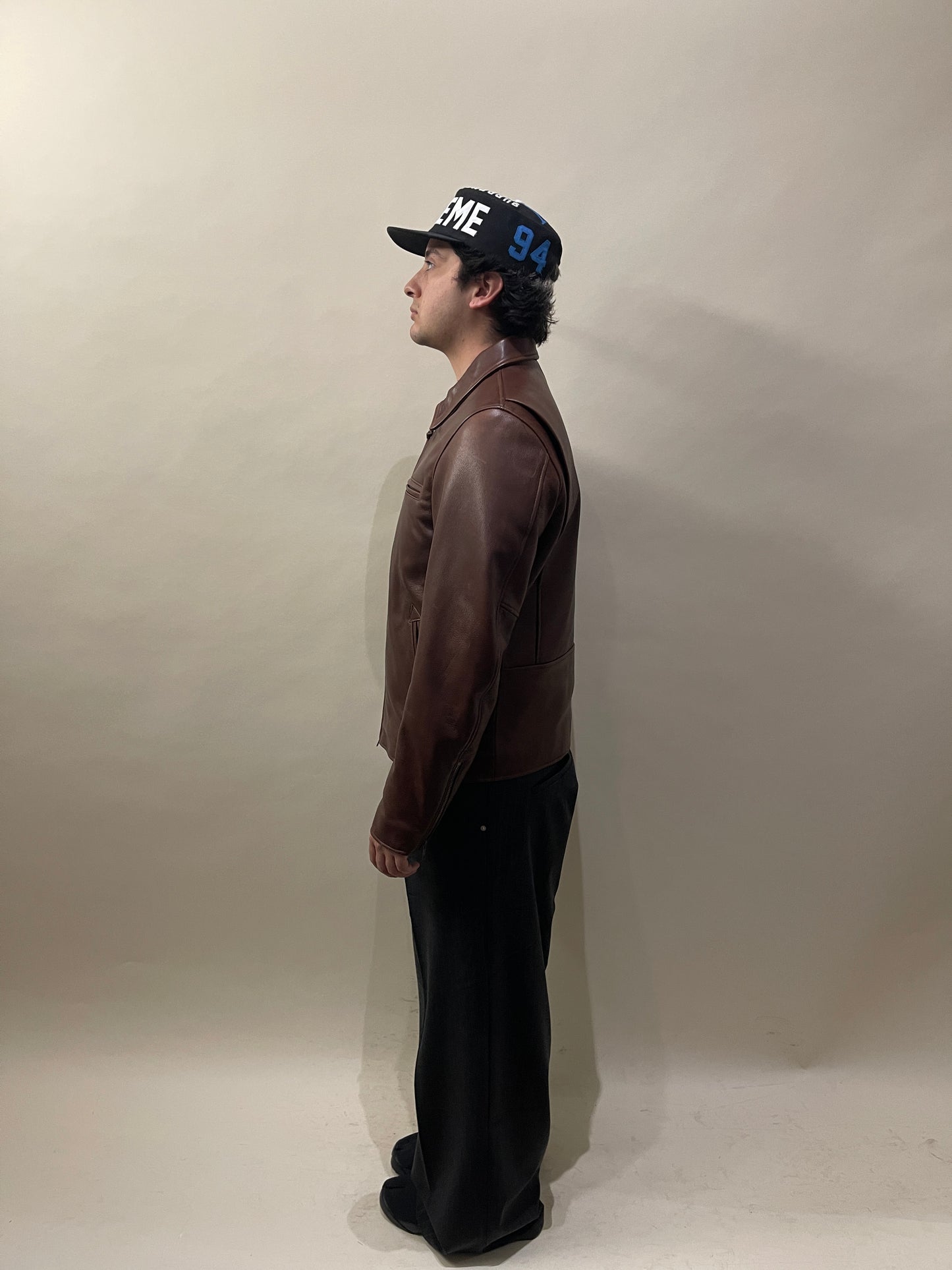 Golden Bear for Taylor Stitch Dark Brown Cowhide Moto Jacket Extra Large - XL