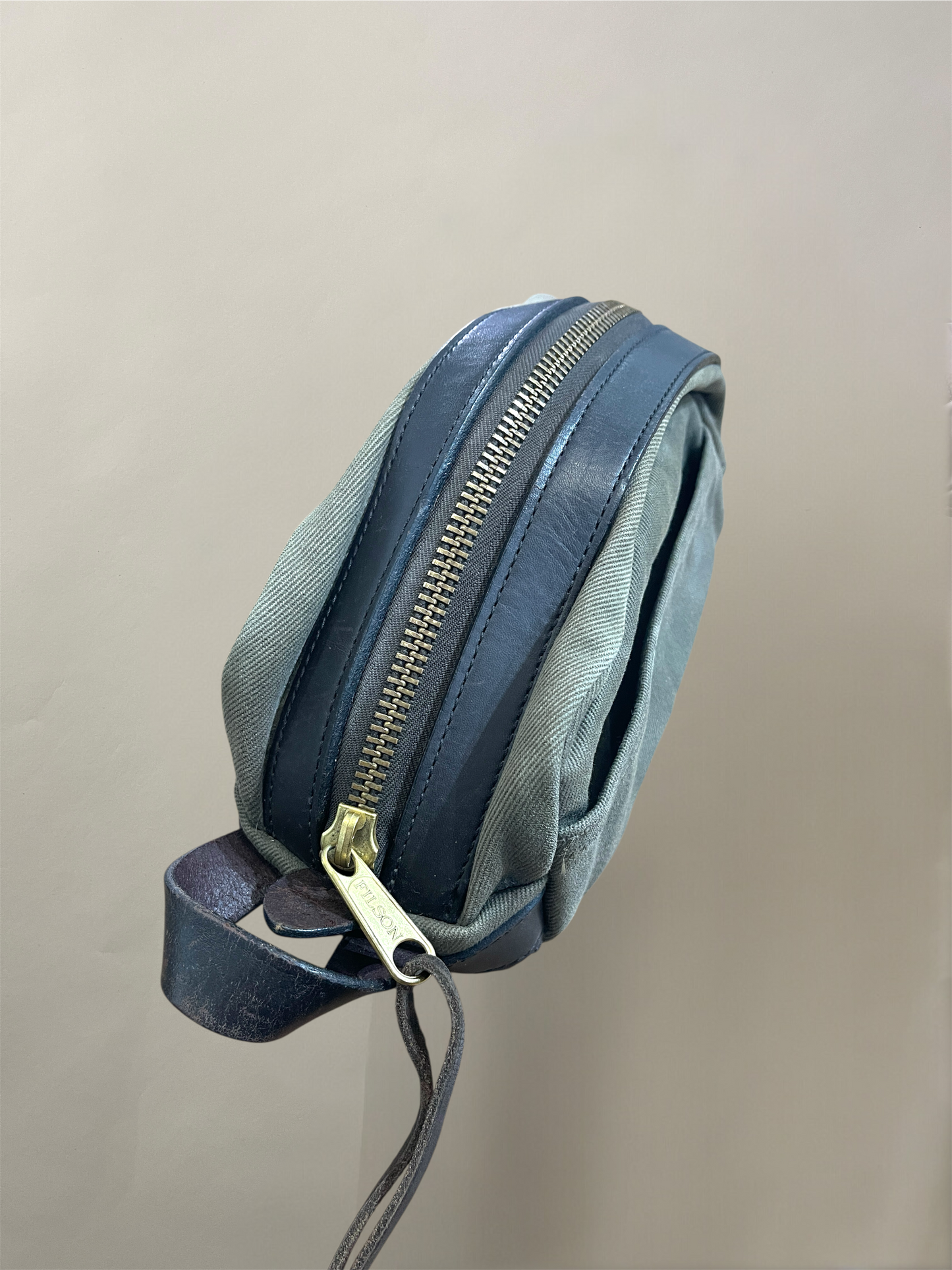 Filson Otter Green Canvas Twill Travel Kit Bag