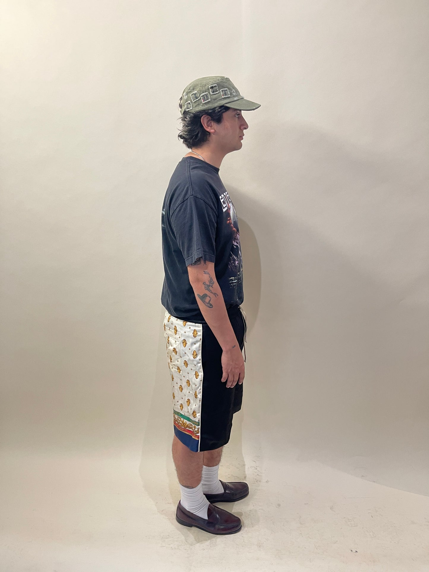 Gucci Black & Multicolour Acorn Monogram Acetate Shorts 36