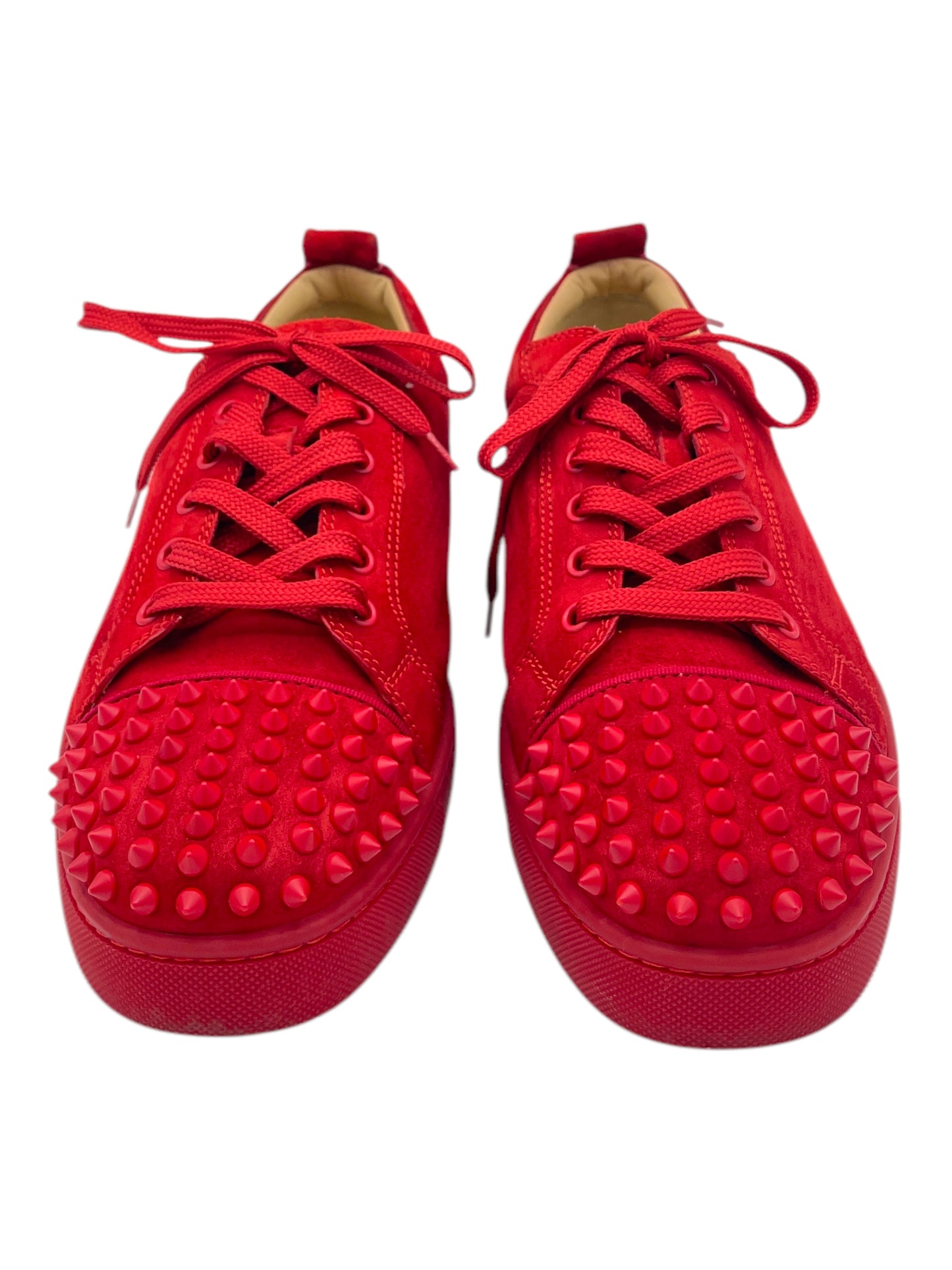 Christian Louboutin Red Suede Spikes Low Top Sneakers 9 M / 10.5 W