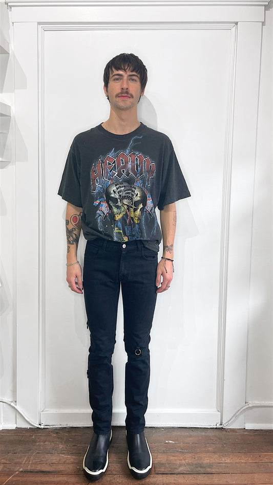 Raf Simons Black 4 Ring Slim Fit Jeans 30