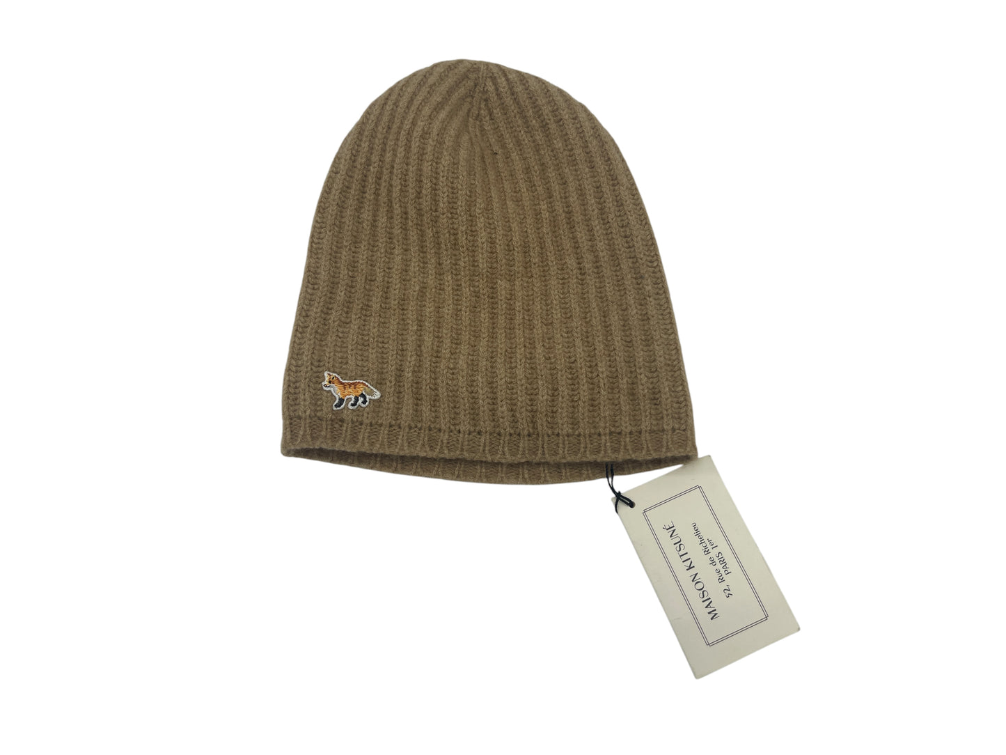 Maison Kitsune Beige Baby Camel Blend Toque