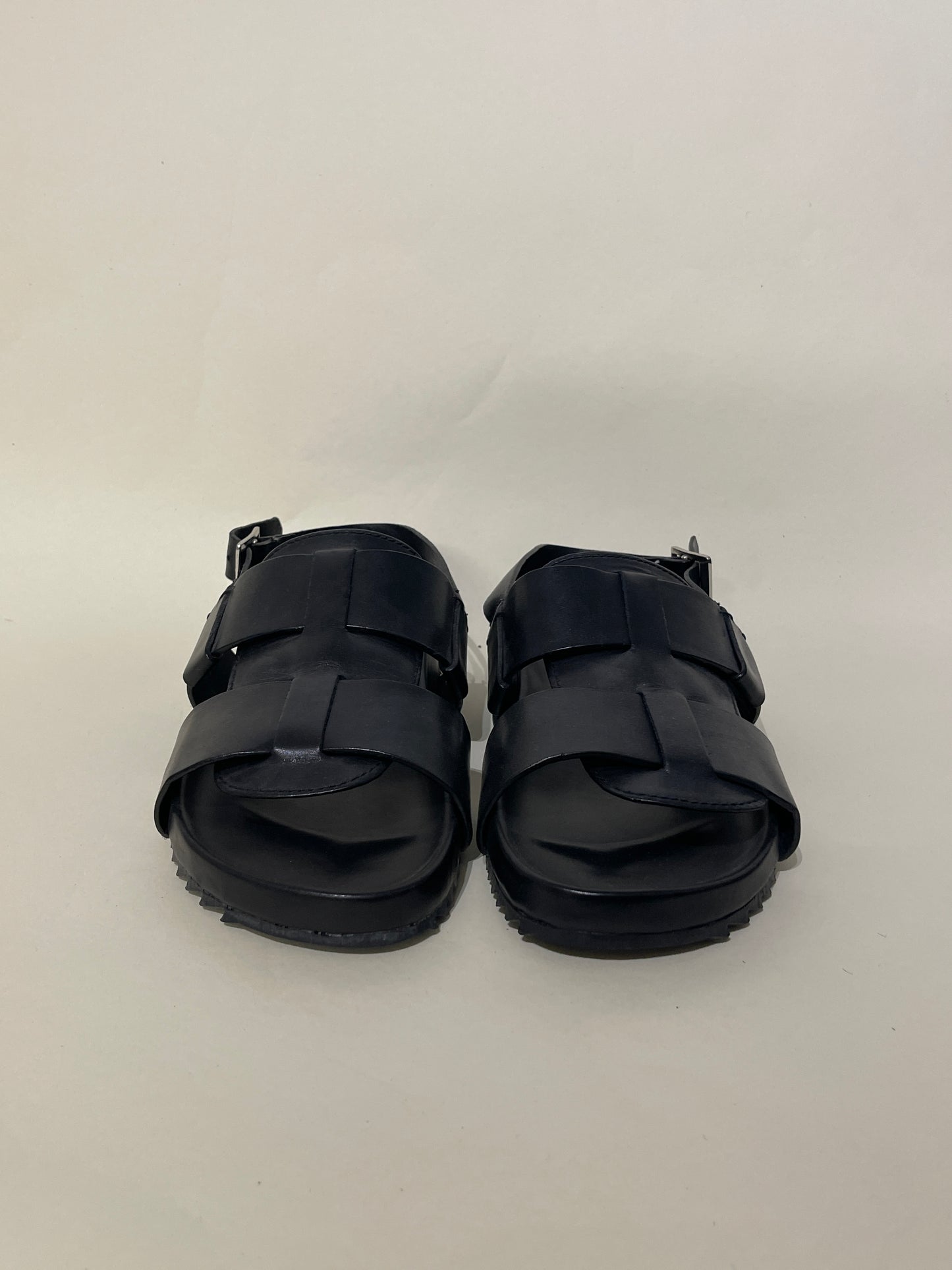 Grenson Black Leather Slingback Sandals 8 M / 9.5 W