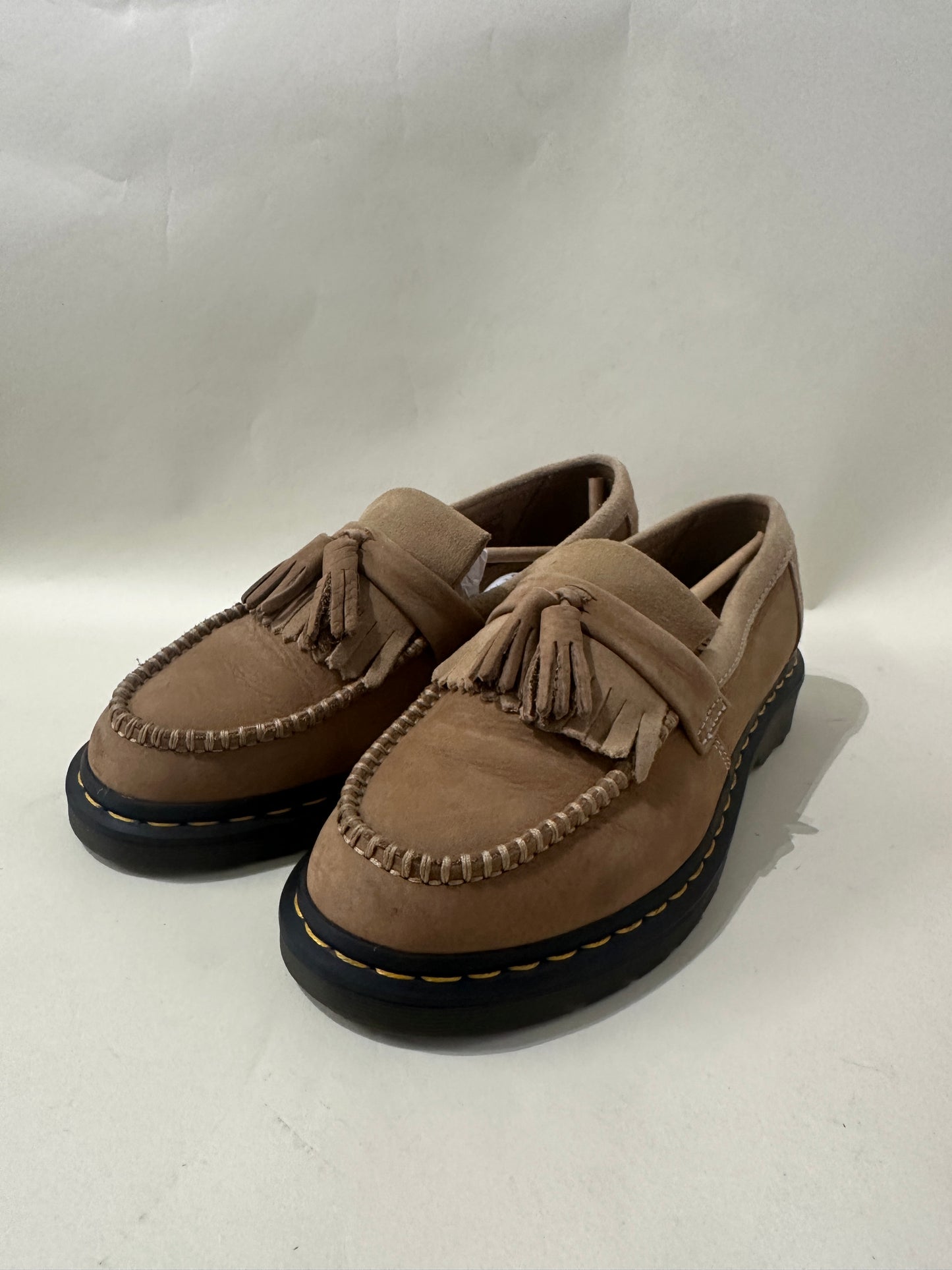 Dr. Martens Tan Nubuck Suede Adrian Loafers 8 M / 9.5 W