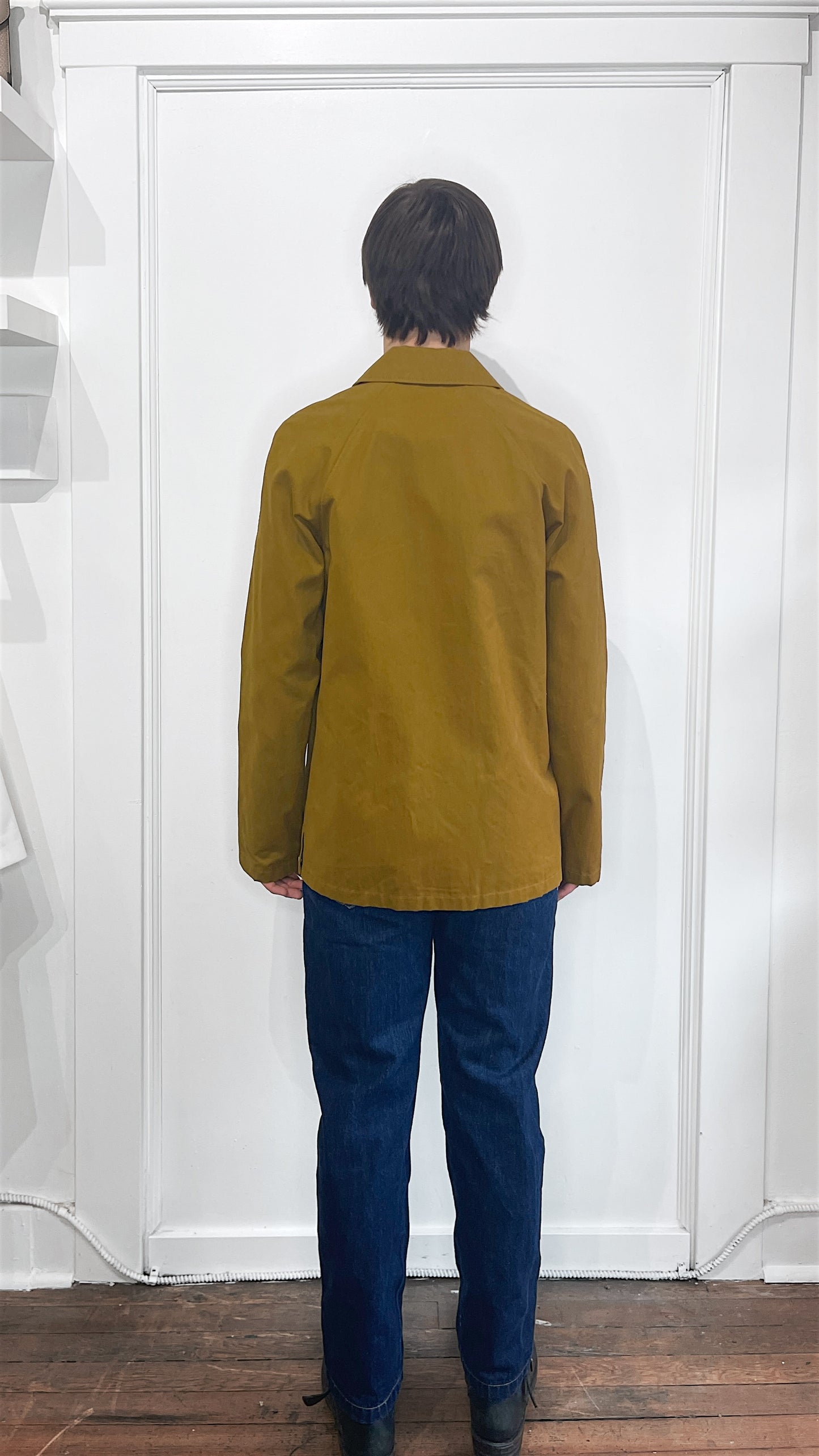 A.P.C. Mustard / Dark Tan Heavy Cotton Field Coat Small