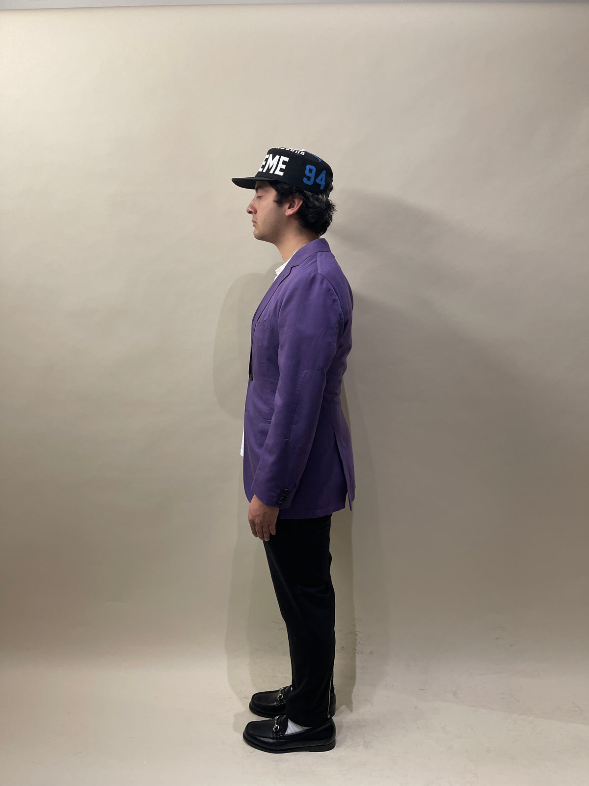 Etro Purple Cotton Silk Unlined Sport Coat 44