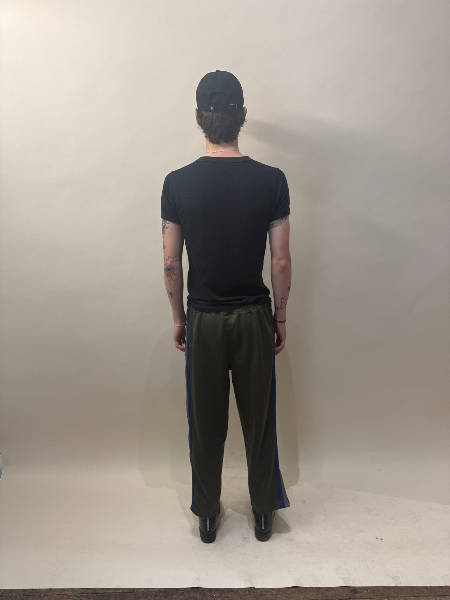 Comme Des Garcons Olive Green Side Stripe Track Pants Extra Large - XL