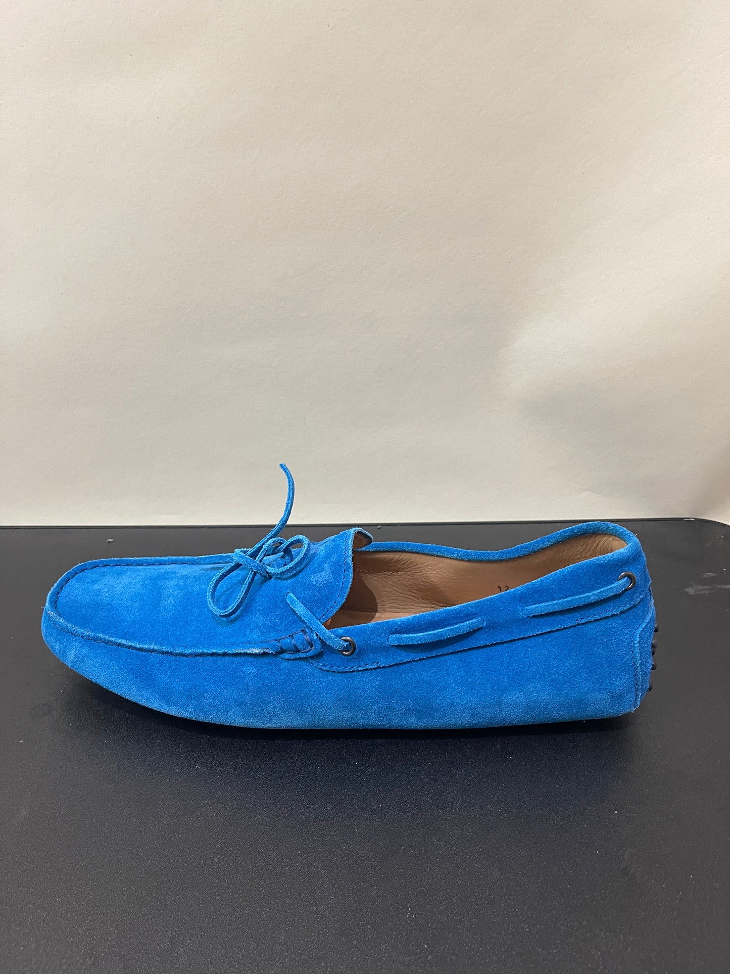 Tod's Cobalt Blue Suede Driving Loafers 12 M / 13.5 W