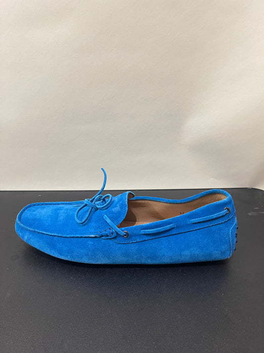 Tod's Cobalt Blue Suede Driving Loafers 12 M / 13.5 W