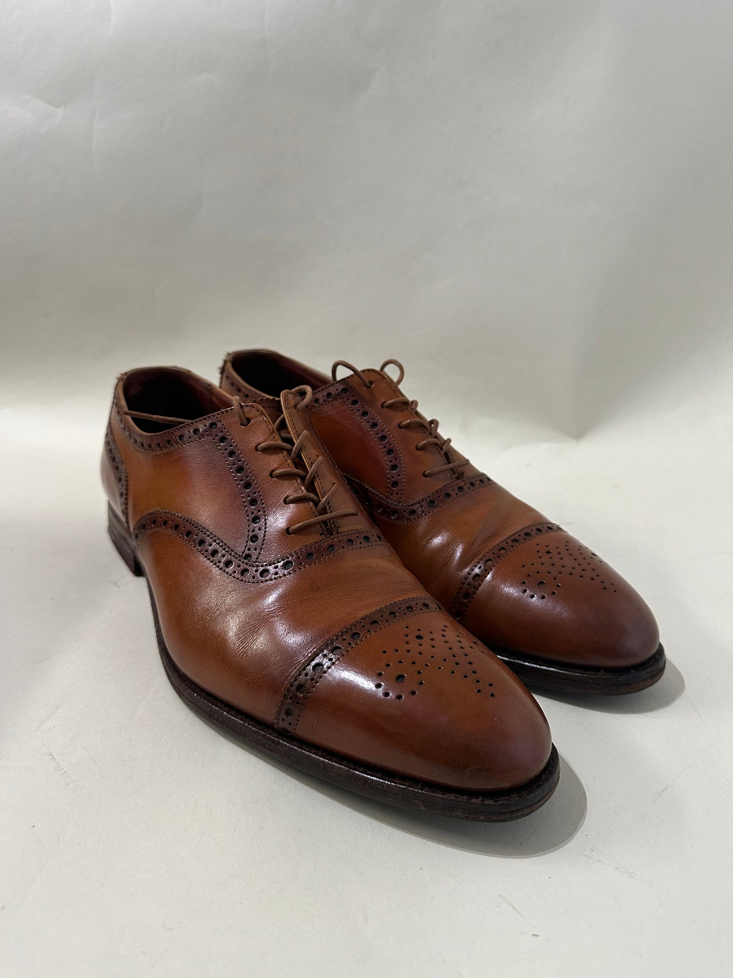 Crockett & Jones Dark Brown Leather Savile Monk Strap Shoes 9.5 M / 11 W