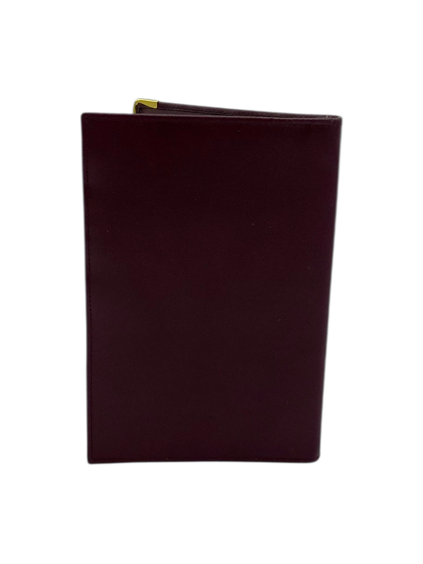 Cartier Burgundy Leather Passport Holder