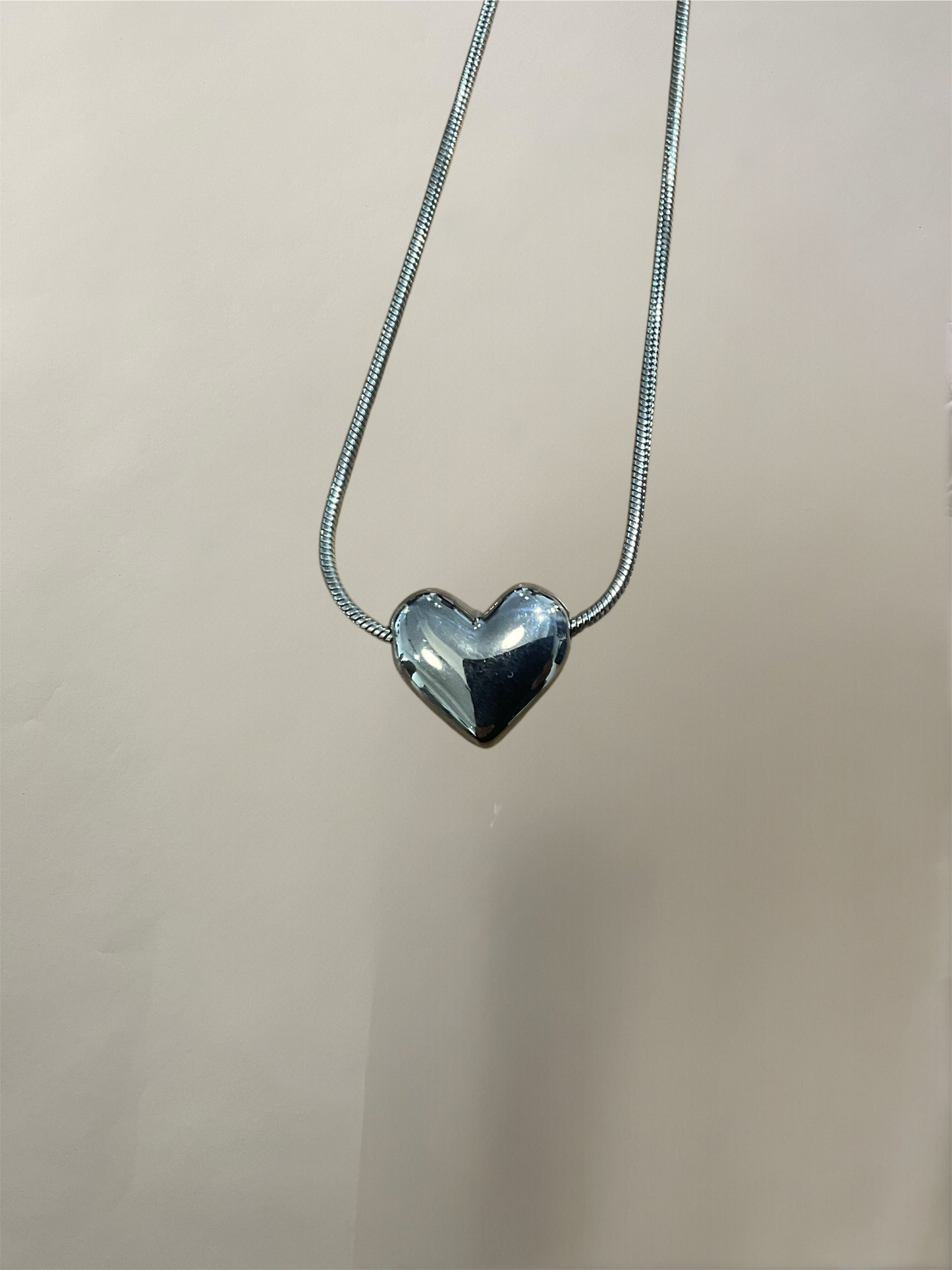 Marland Backus Silver Heart Charm Necklace