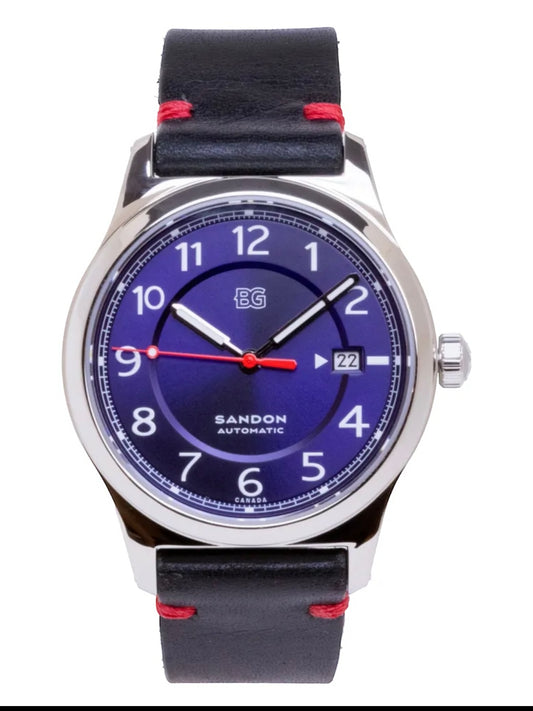 Barrington Griffiths Watch Co. Sandon 2.0 With Black Leather