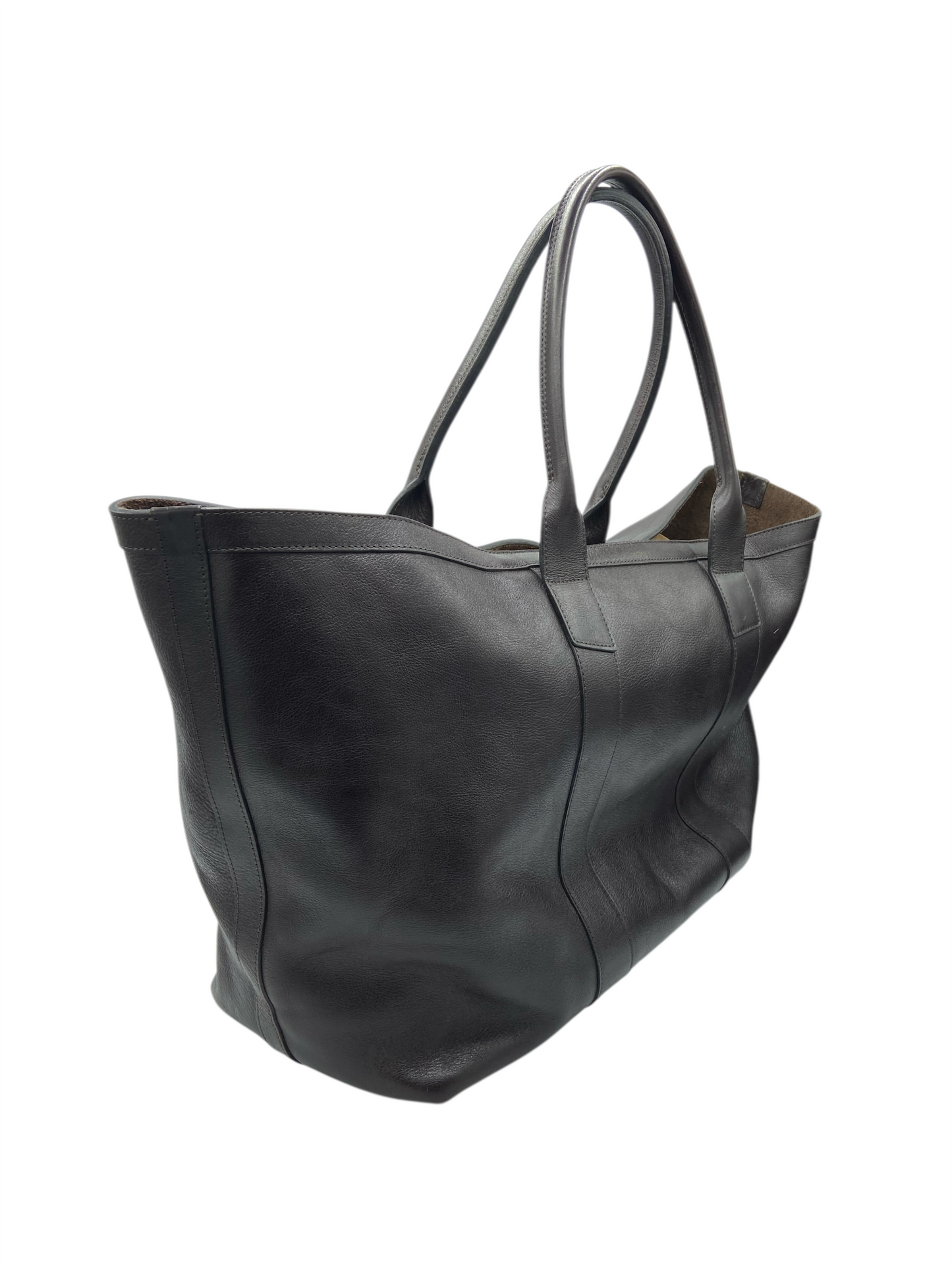 Lotuff Chocolate Brown Leather Working Tote I