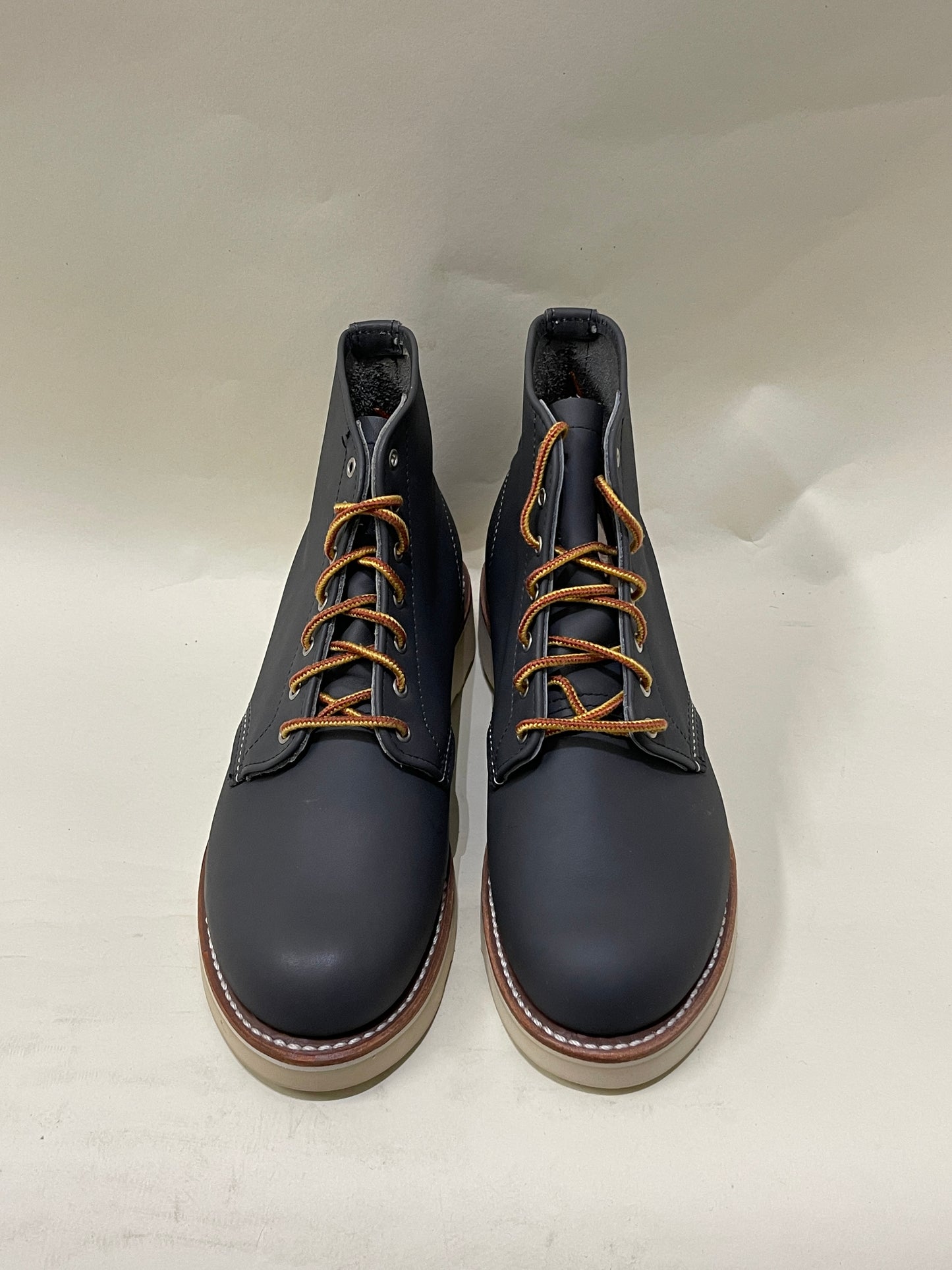 Red Wing Shoes Stone Grey Leather 6" Round Toe Boots 6.5 M / 8 W