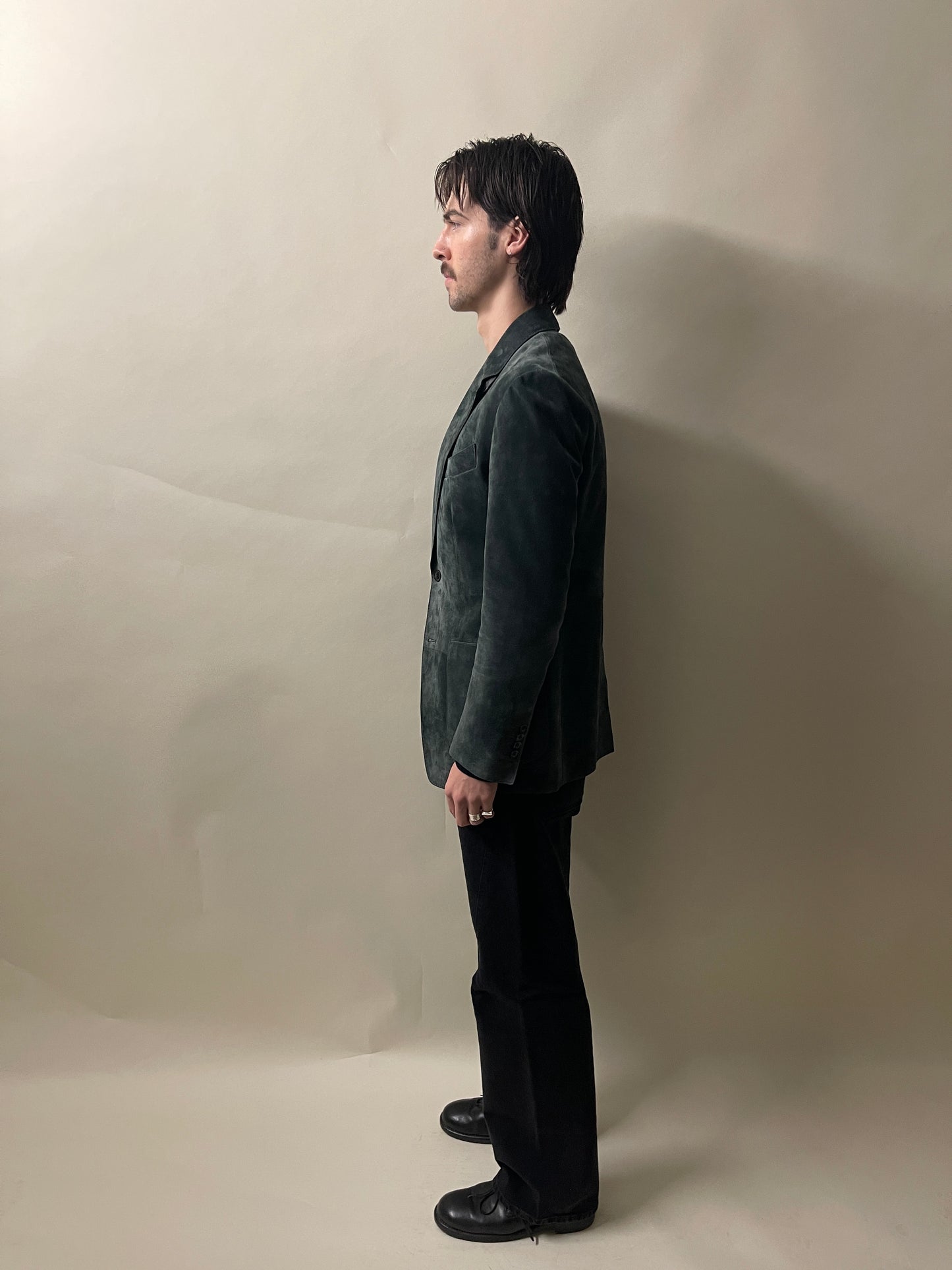 Tom Ford Dark Green Suede Blazer 38