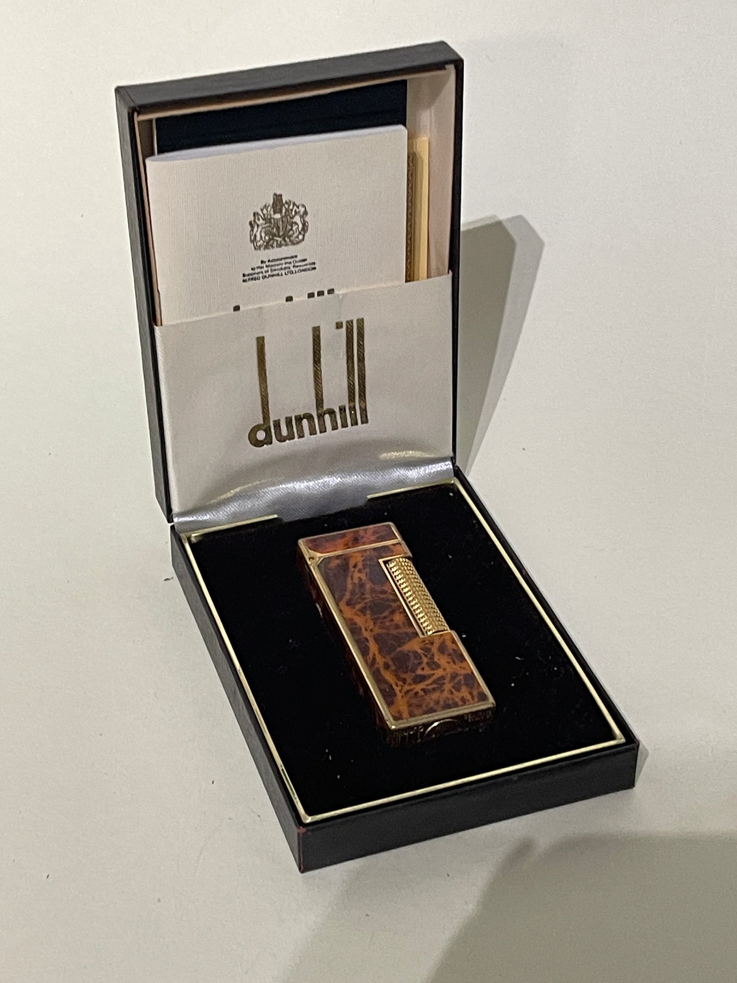 Dunhill Brown Marble Lacquer Rollagas Lighter
