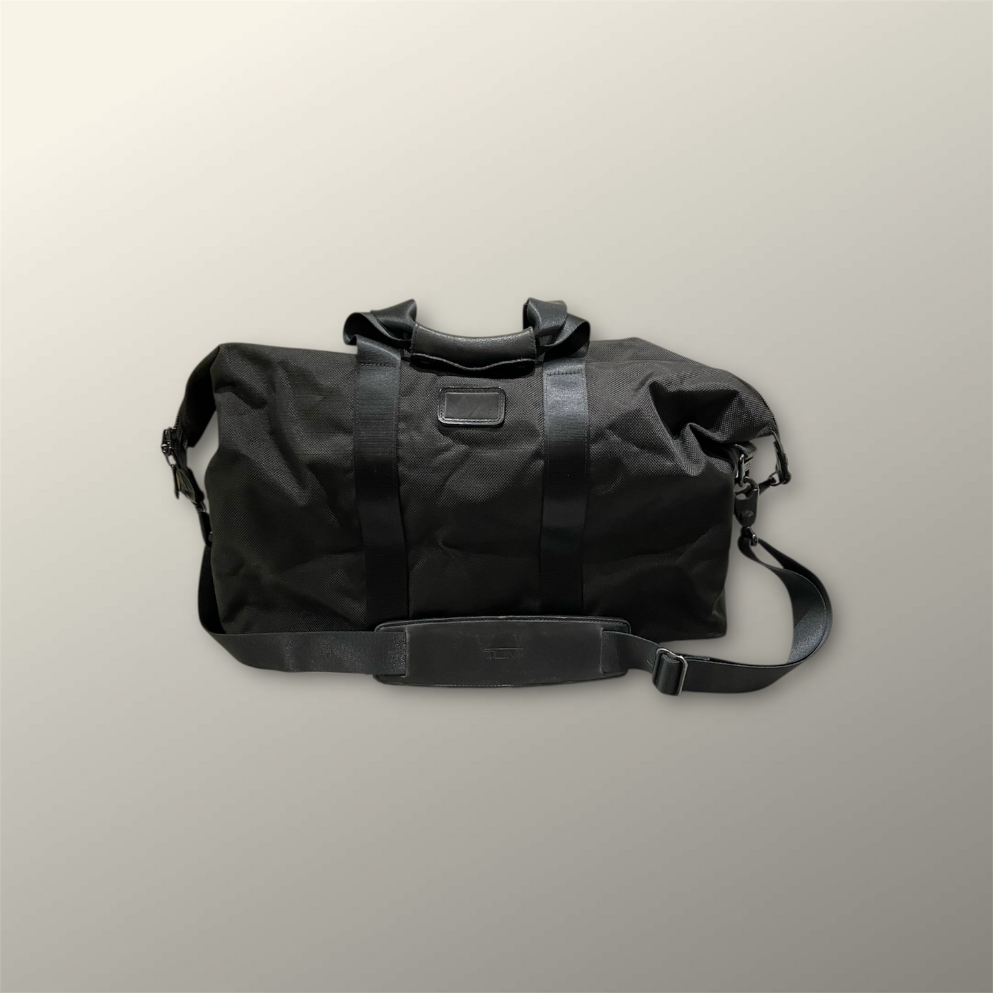 Tumi Black Ballistic Nylon Duffle Bag