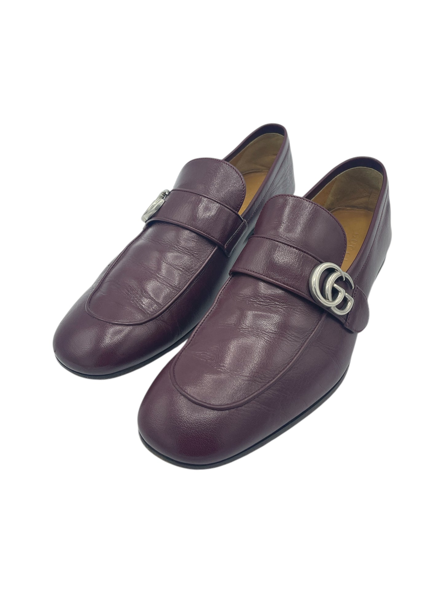 Gucci Eggplant Leather Donnie Loafers 9.5 M / 11 W